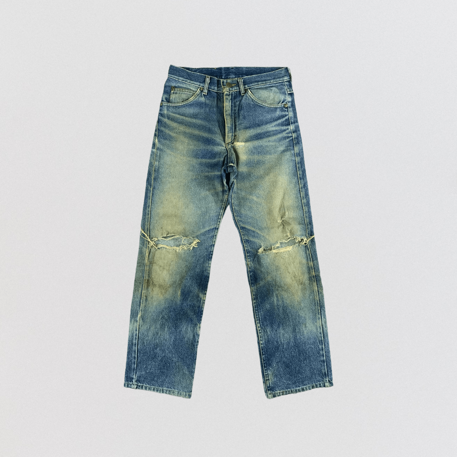 Lee × Vintage 90s Vintage Ripped Lee Jeans-JM2115 Size US 28 / EU 44 - 1 Thumbnail