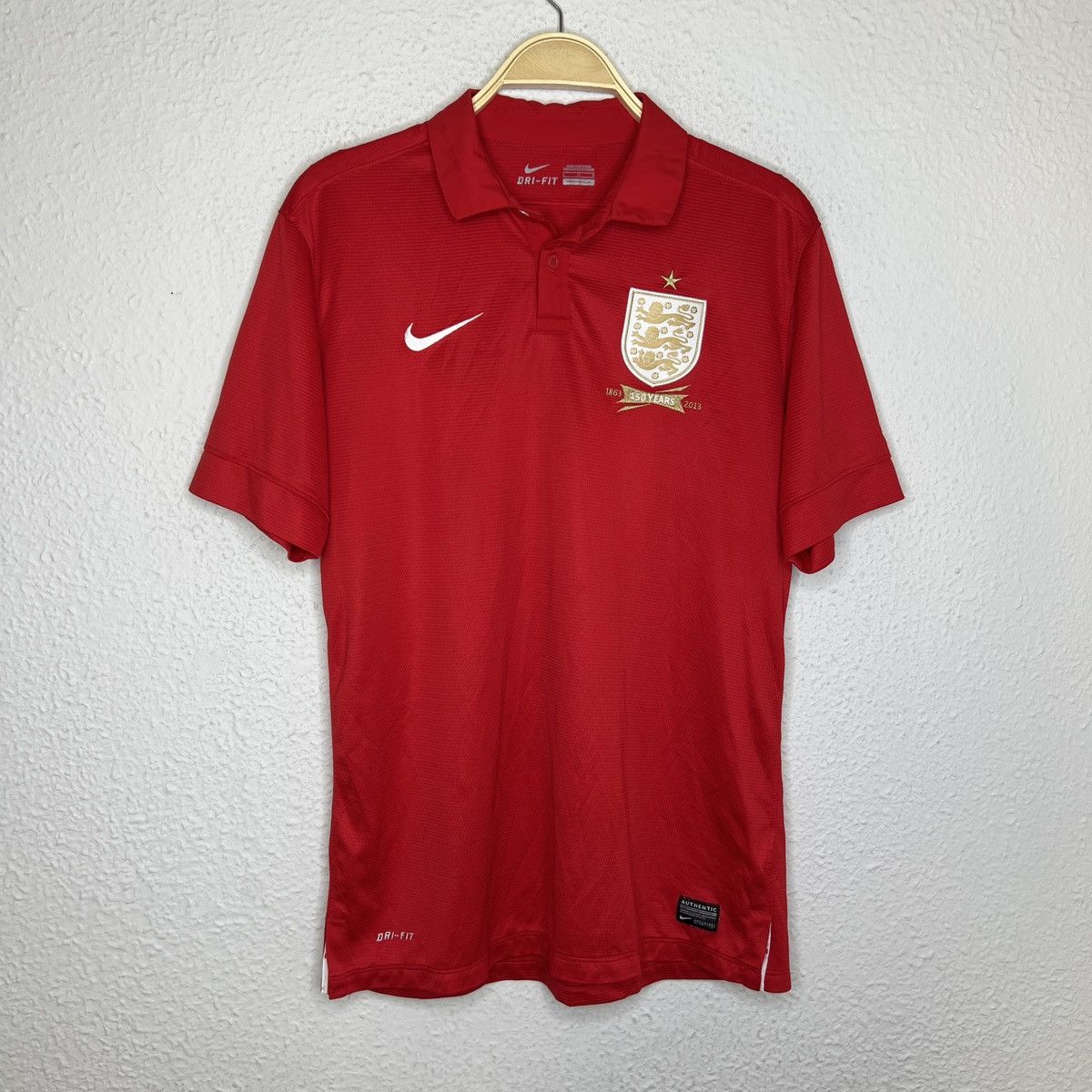Nike Nike England 150th Anniversary 2013 Tshirt soccer jersey Size US L / EU 52-54 / 3 - 1 Thumbnail