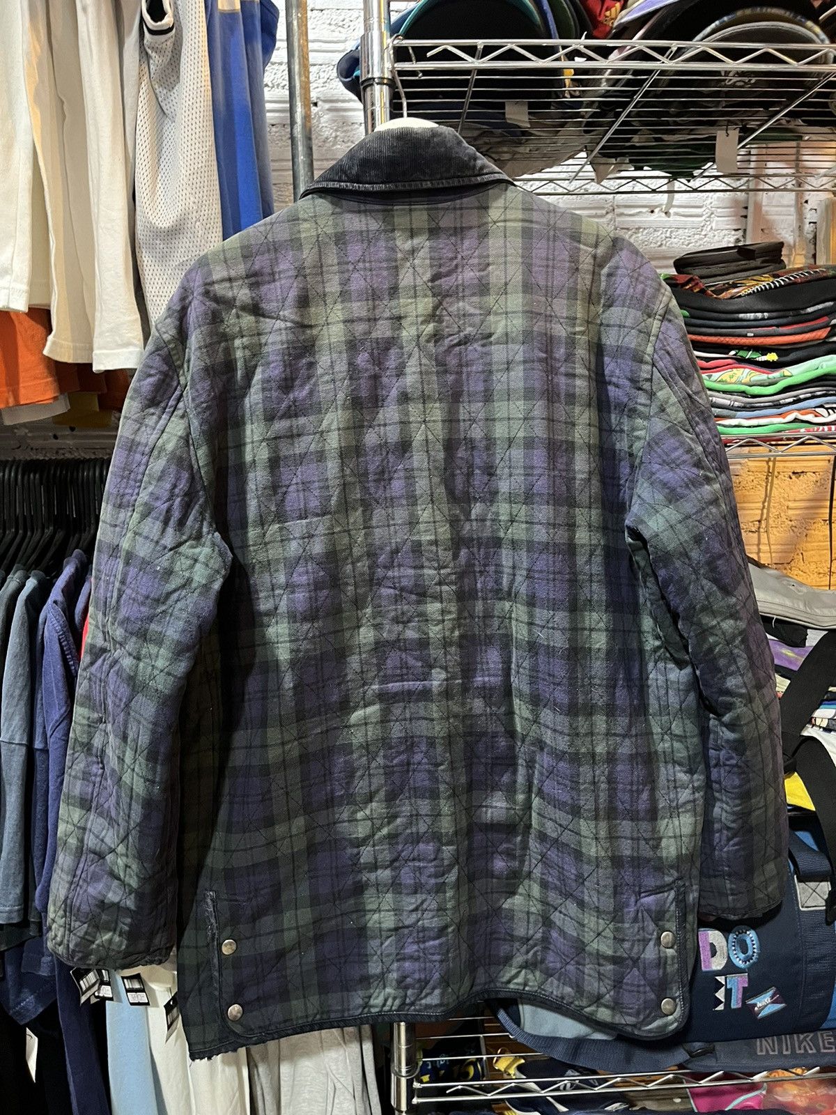 Brooks Brothers × Vintage Brooks Brothers Green Plaid Workwear Jacket 90s Size US M / EU 48-50 / 2 - 2 Thumbnail
