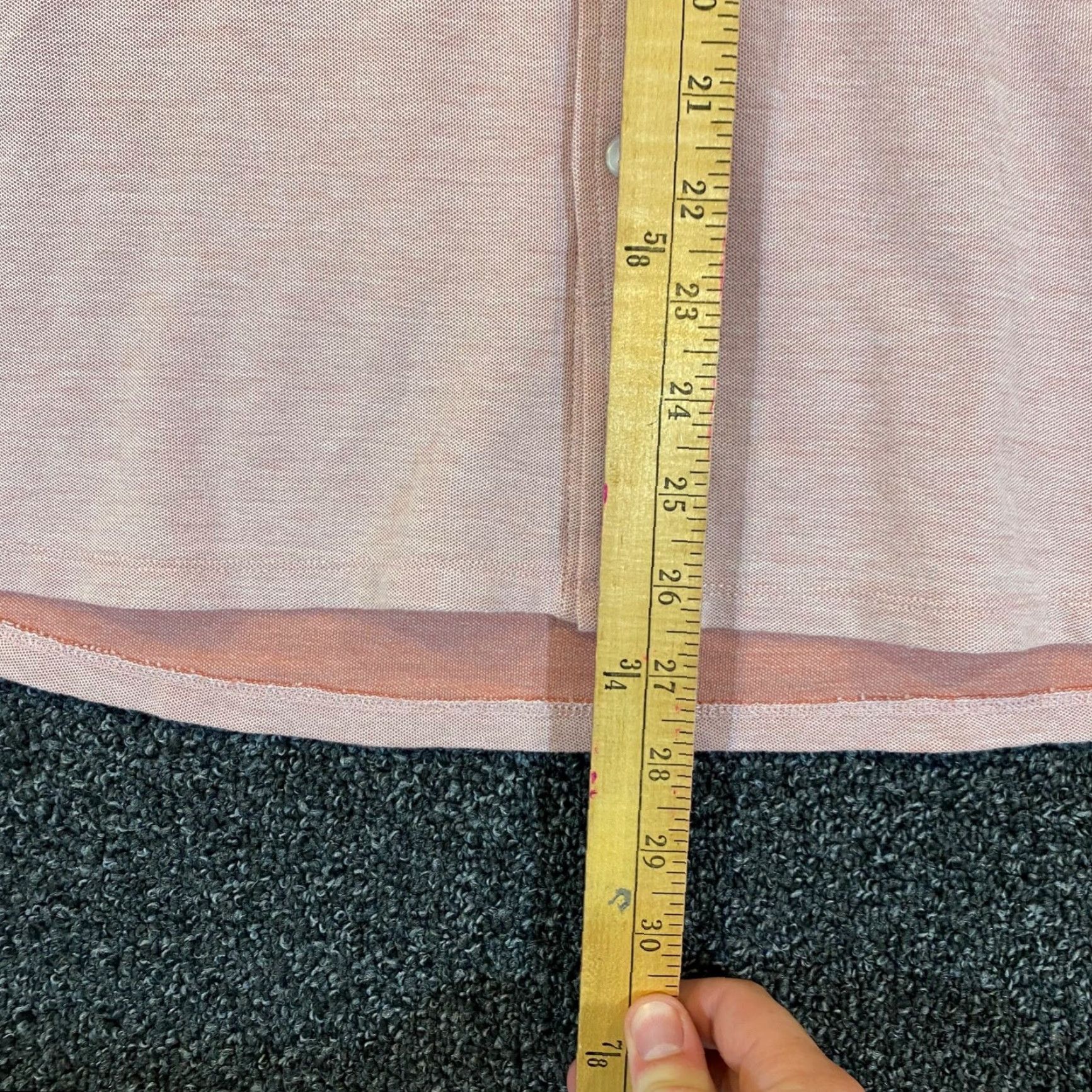 Vince Vince Shirt Mens XL Light Pink Button Up Casual Dress Top Long Sleeve Collared Size US XL / EU 56 / 4 - 3 Thumbnail