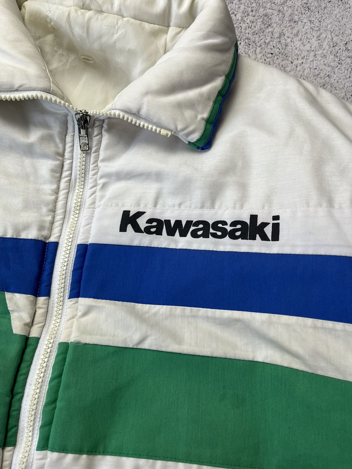 Vintage RARE Kawasaki Moto Y2K Racing Rider Naked Jacket Size US M / EU 48-50 / 2 - 8 Thumbnail
