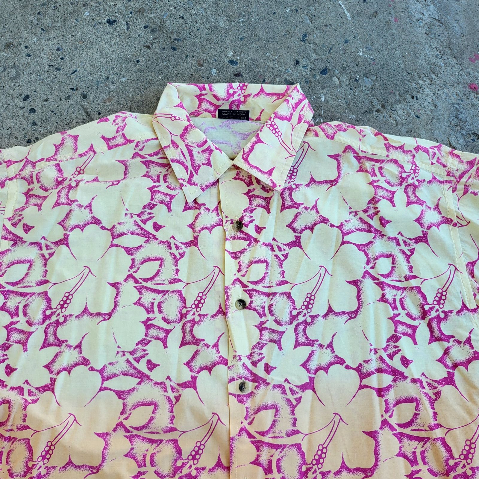 Other Vintage Armoshalik Indian Shirt Size XL Pink Yellow Floral Size US XL / EU 56 / 4 - 2 Thumbnail