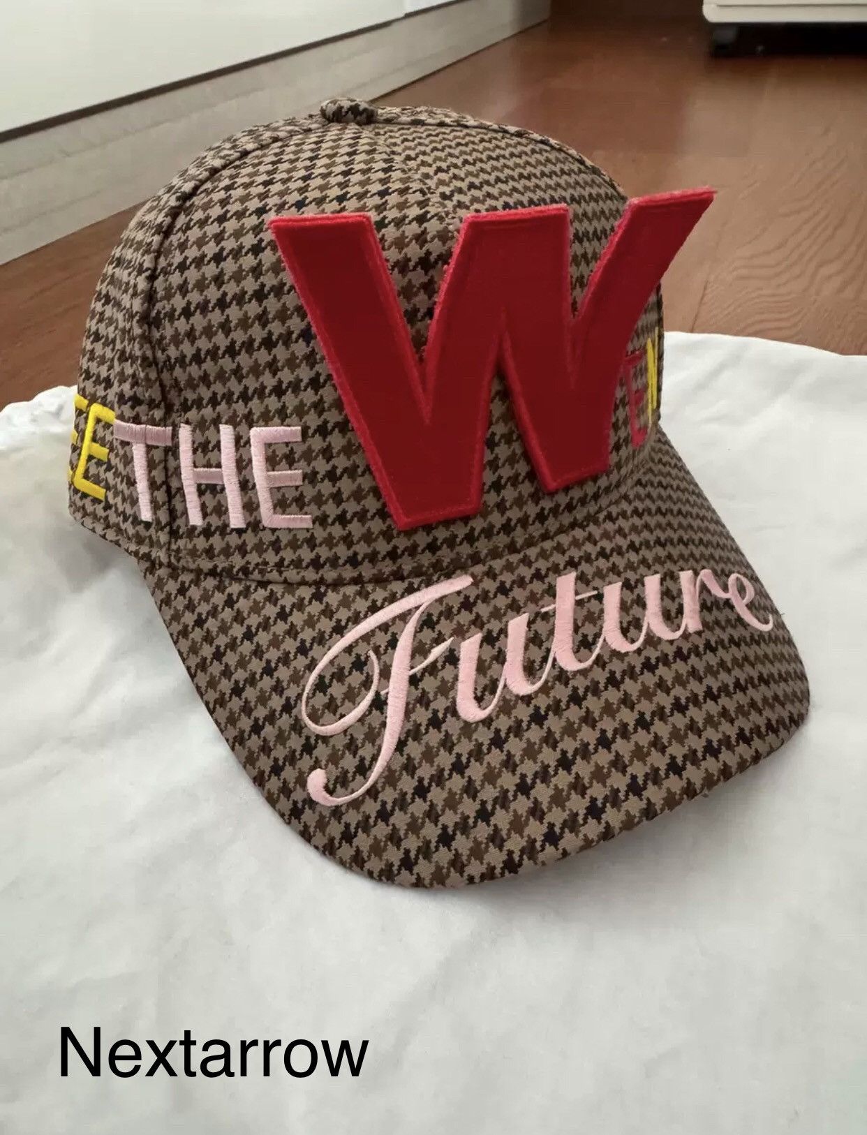 Walter Van Beirendonck Walter Van Beirendonck Checkered Embroidered Baseball Hat Size ONE SIZE - 1 Thumbnail