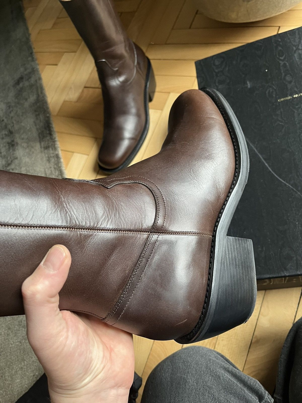 Dries Van Noten Dries van Noten Calf High Boots Size US 12 / EU 45 - 2 Thumbnail