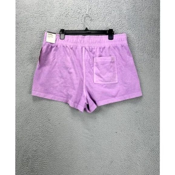 Vintage Calia Shorts Womens XL Journey Purple High Rise Short Relaxed Fit Drawstring New Size 40" / US 18 - 2 Thumbnail