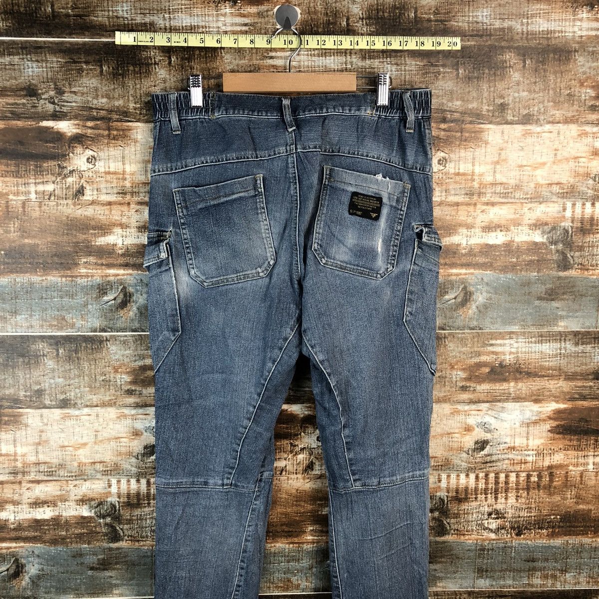 Japanese Brand Japanese Brand Blue Distressed Denim Pants #A2137 Size US 35 - 18 Thumbnail