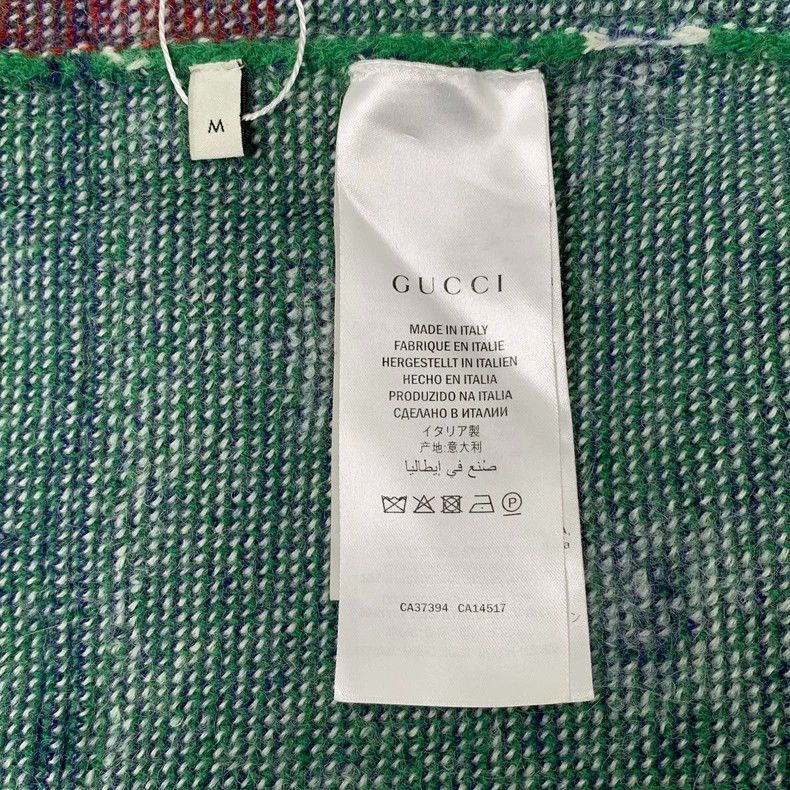 Gucci Gucci Green horn tiger head inlaid wool round-neck long-sle Size US M / EU 48-50 / 2 - 6 Thumbnail