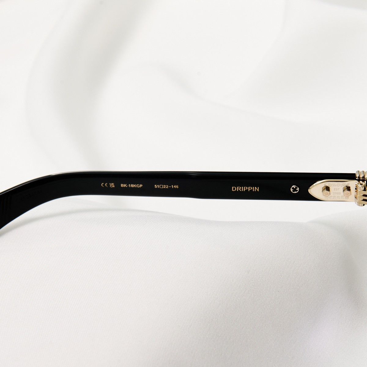Chrome Hearts CHROME HEARTS DRIPPIN BLACK/18KGP GLASSES Size ONE SIZE - 5 Thumbnail