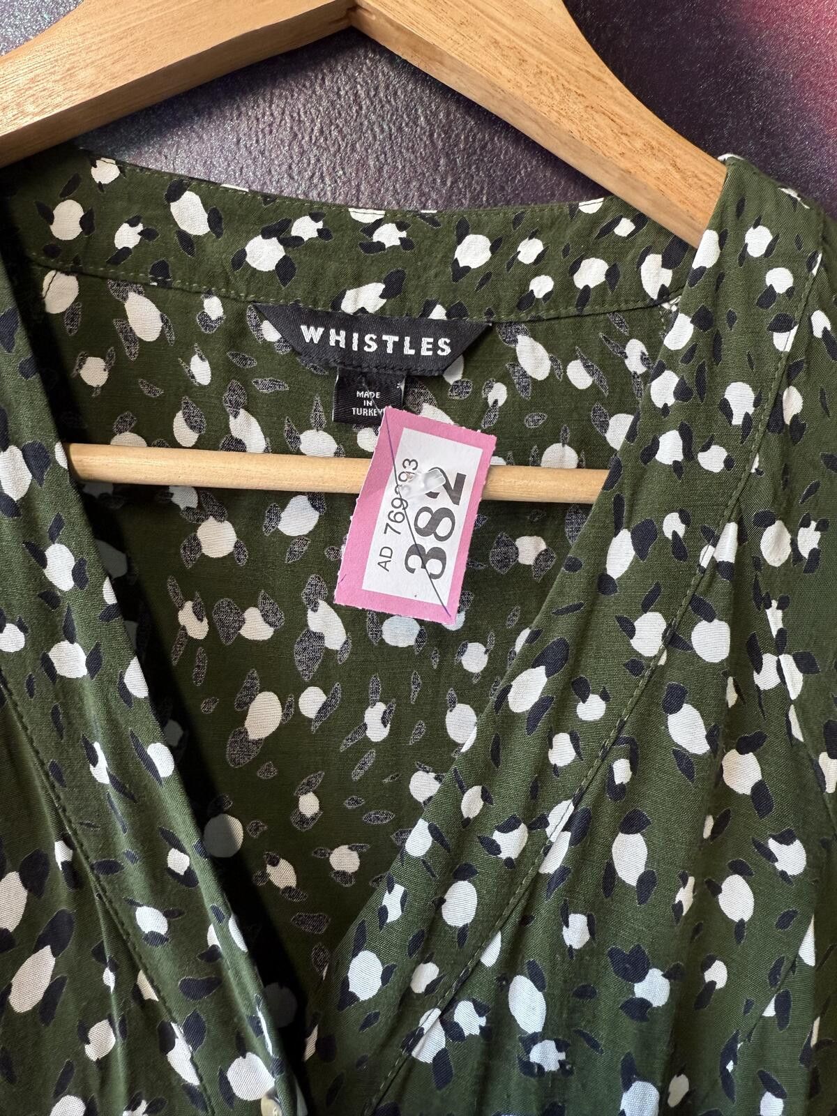 Whistles Whistles green animal print midi dress Size XS / US 0-2 / IT 36-38 - 2 Thumbnail