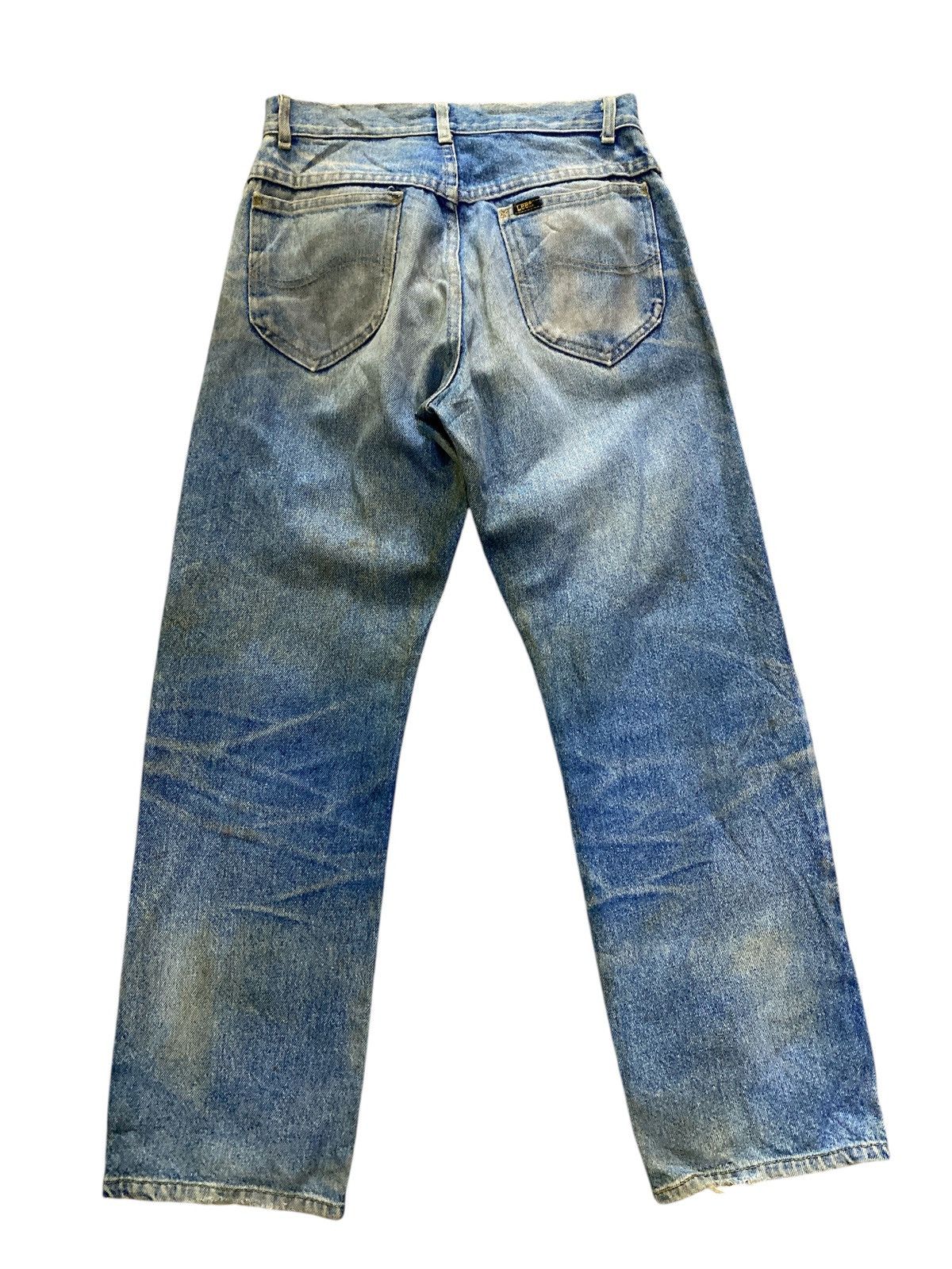 Lee × Vintage Vintage 80s Lee Rider Denim Distressed Size US 29 - 8 Thumbnail