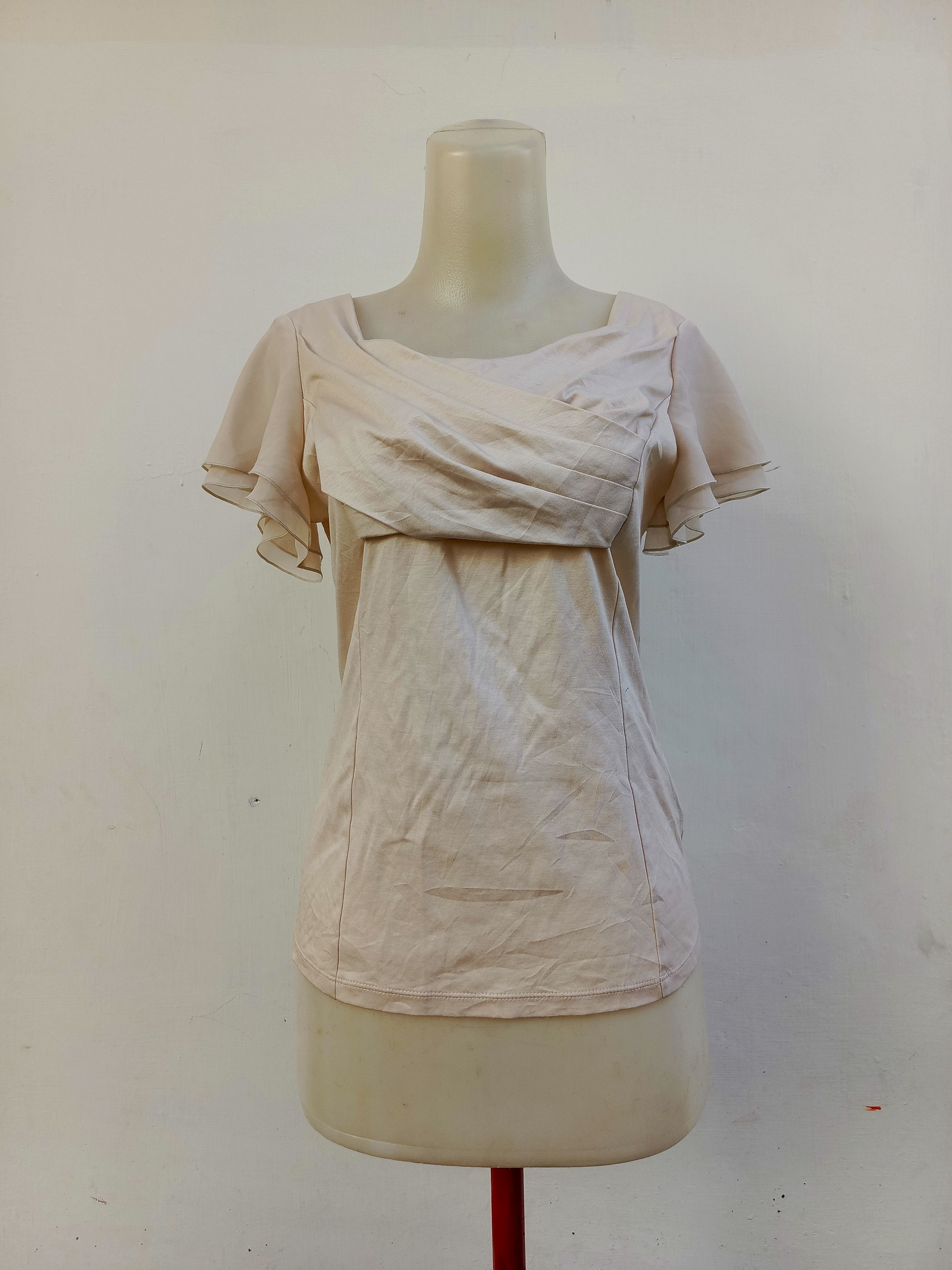 Japanese Brand Materia Milano Draped Top — Minimal Chic — NVMBER17 Size XS / US 0-2 / IT 36-38 - 1 Thumbnail