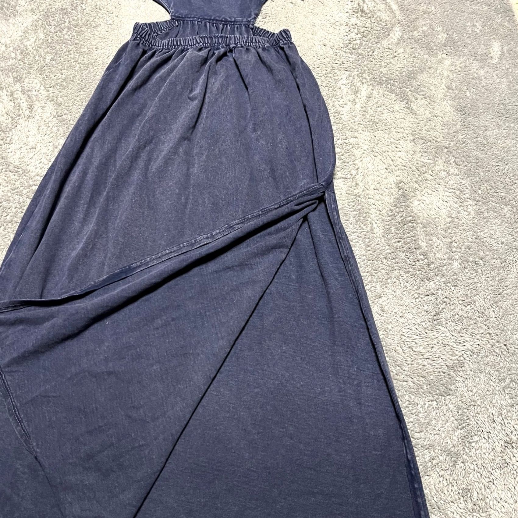 Free People Free People Dress Maxi Dress Strapless Tangelica Blue Slit Womens M Size M / US 6-8 / IT 42-44 - 5 Thumbnail