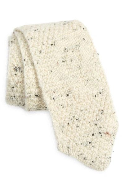 Bottega Veneta o1n1vont0125 Size: OS / Wool Knitted Tie in Beige Size ONE SIZE - 1 Preview