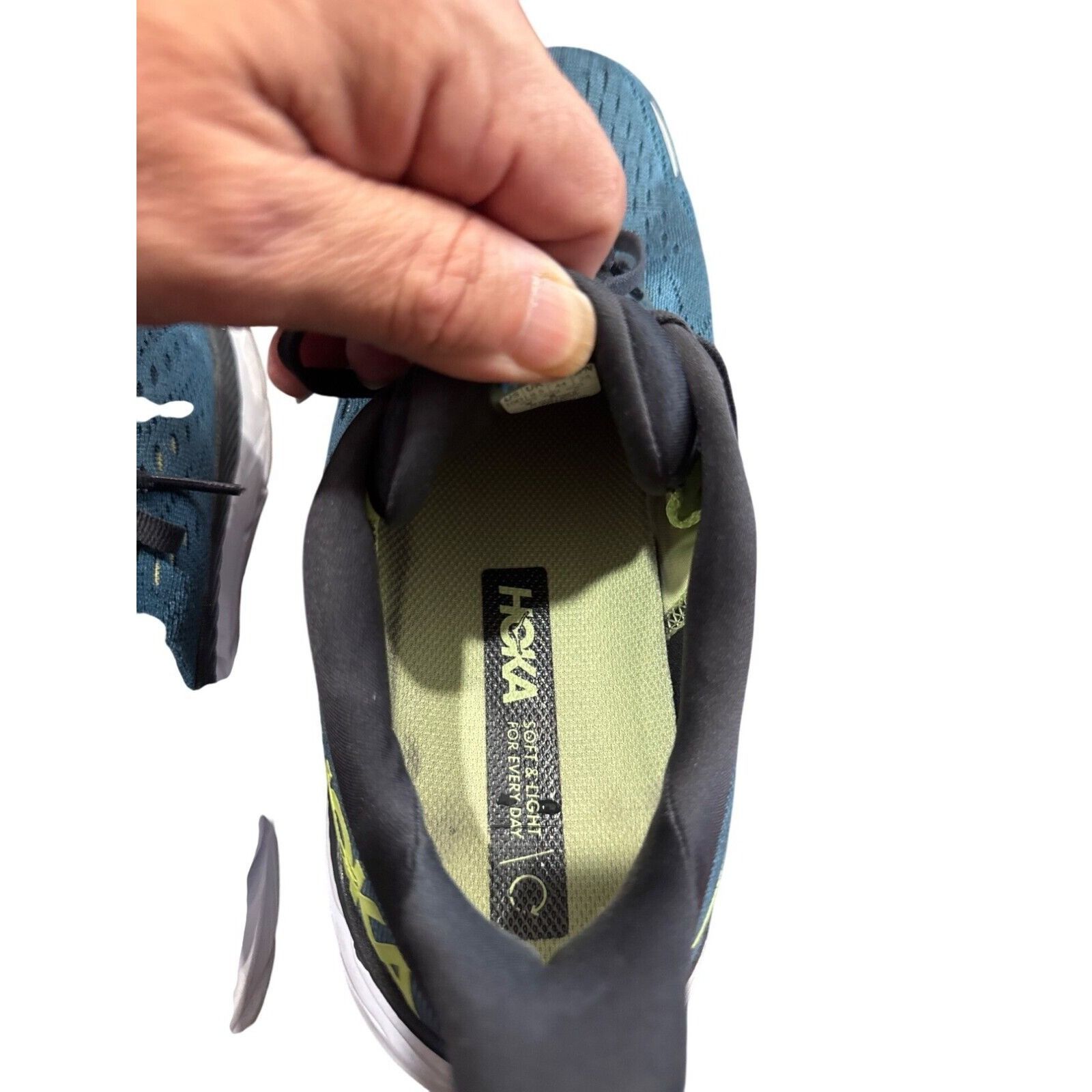 Hoka Hoka Clifton 8 Mens Blue Running Sneakers Shoes 10D SKU 8121 Size US 10 / EU 43 - 11 Thumbnail
