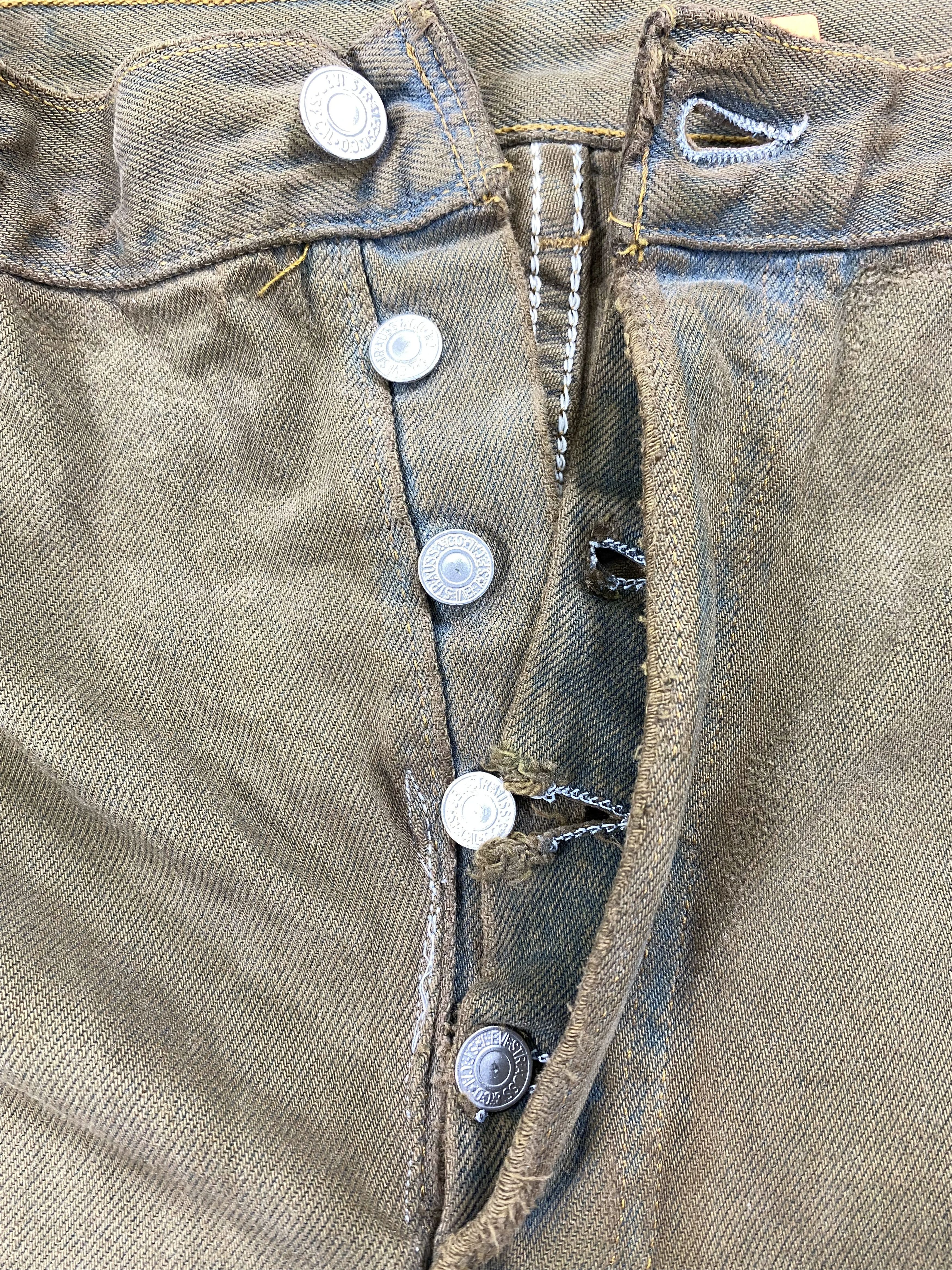 Levi's Earth Tone Vintage Levi's 501 Jeans 35x29 Denim JN1175 Size US 35 - 7 Thumbnail