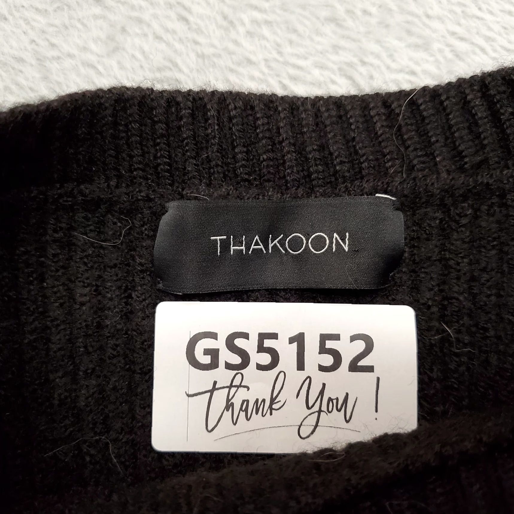 THAKOON Thakoon Sweater Dress Womens XS Black Merino Wool Blend Casual Size XS / US 0-2 / IT 36-38 - 7 Thumbnail