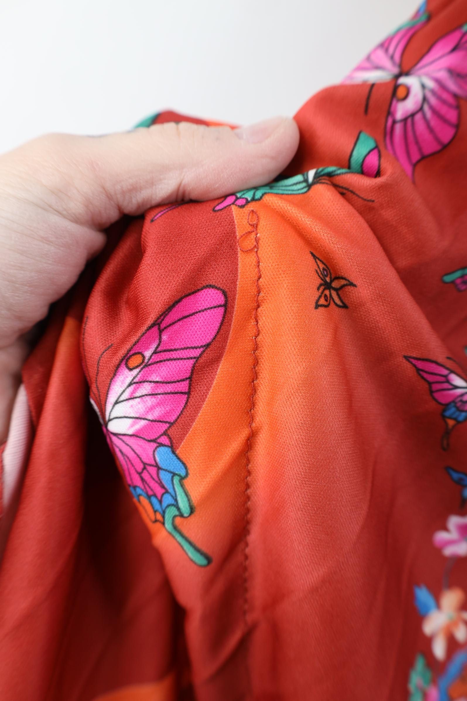 Vintage Vintage 70s Boho Chic Butterfly Flower Cape Shirt USA Size ONE SIZE - 10 Thumbnail