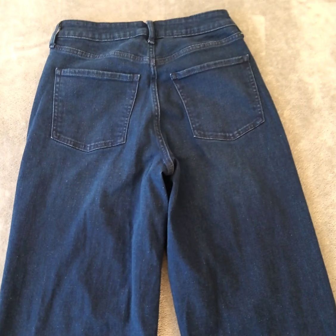 Old Navy Old Navy Wow Wide Leg Jeans Womens Size 4 Dark Wash 26x30 Mid Rise - Used Denim Size 27" / US 4 / IT 40 - 7 Thumbnail
