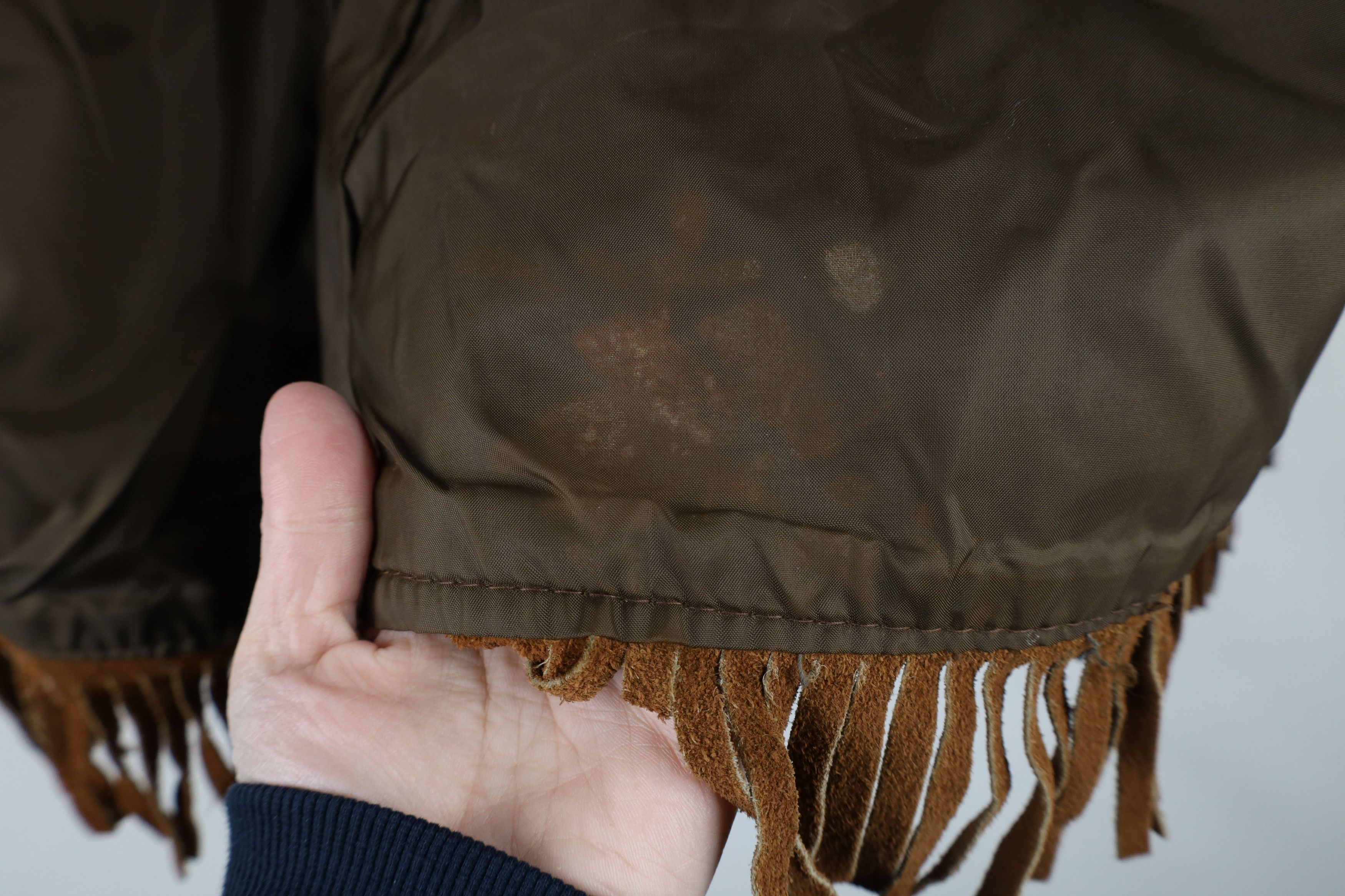 Vintage Vintage 60s 70s Brill Bros Fringed Suede Leather Vest USA Size US S / EU 44-46 / 1 - 9 Thumbnail