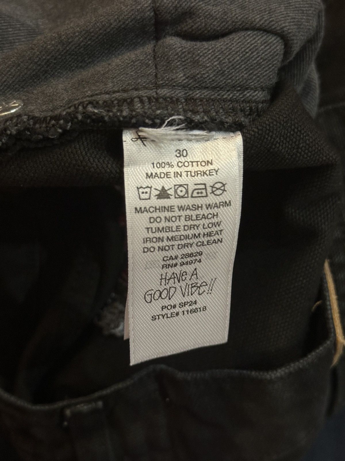 Stussy Stüssy Big OL’ Denim Pant Black Size US 30 / EU 46 - 4 Thumbnail