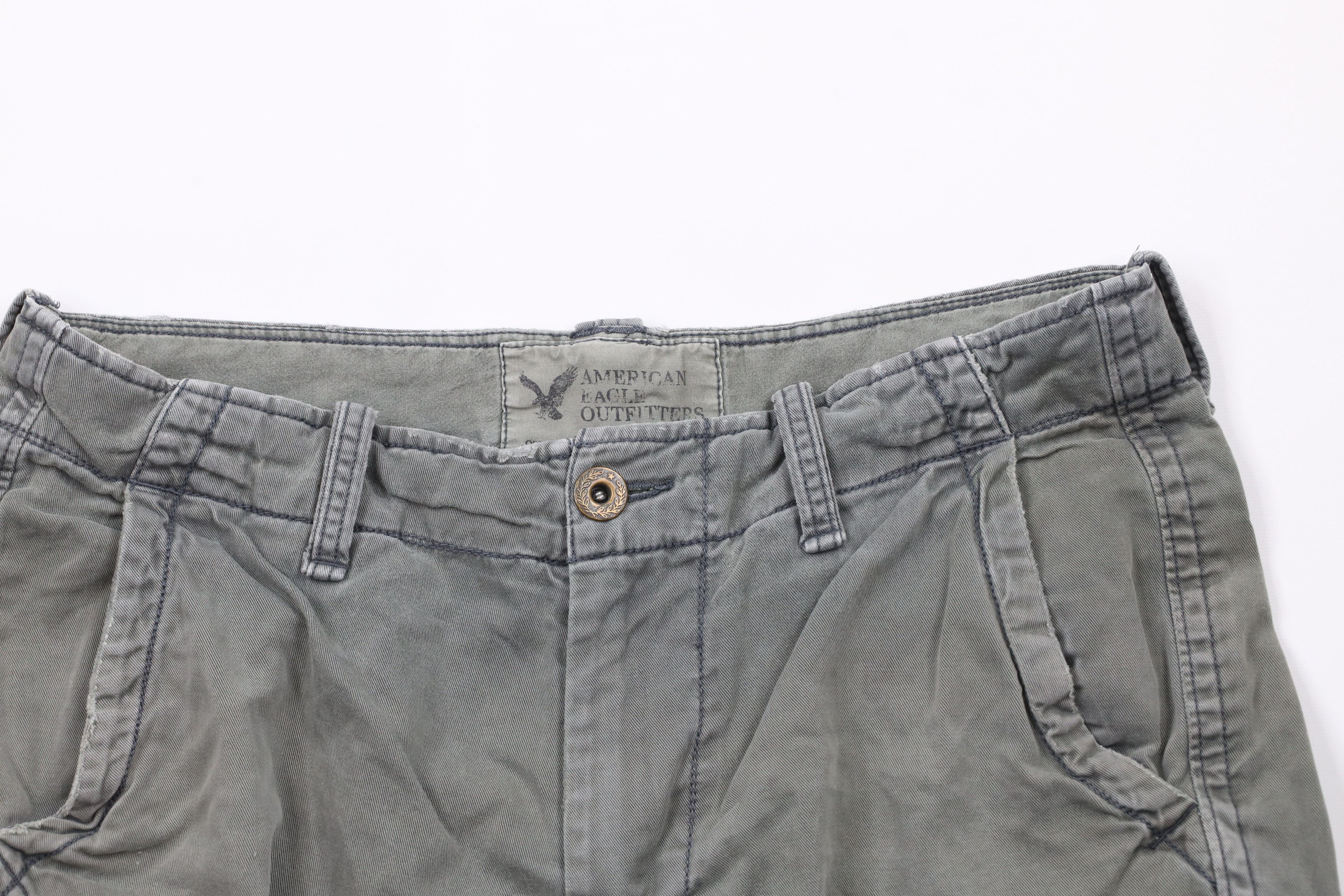 American Eagle Outfitters × Vintage Vintage American Eagle Outfitters Heavyweight Cargo Shorts Size US 34 / EU 50 - 2 Thumbnail