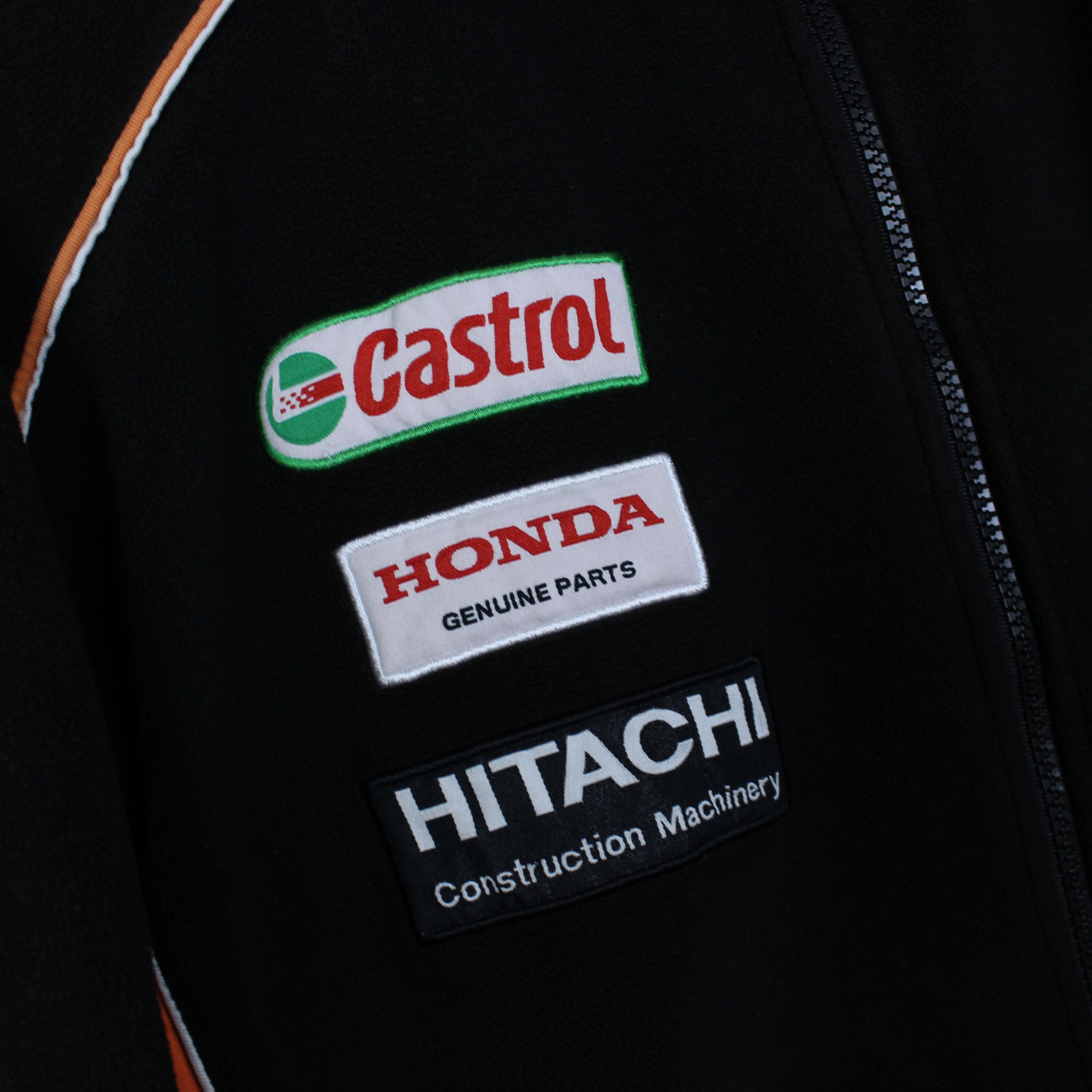 Honda Honda fleece jacket men full zip black L Size US L / EU 52-54 / 3 - 3 Thumbnail