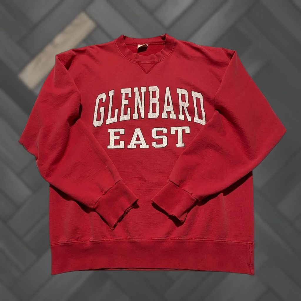 Vintage VINTAGE Gribble Sweatshirt Crewneck Unisex Adults Large Red University Graphic Print Knit Cotton Logo Solid Combo 90s College Apparel Team Wear Size US L / EU 52-54 / 3 - 1 Thumbnail