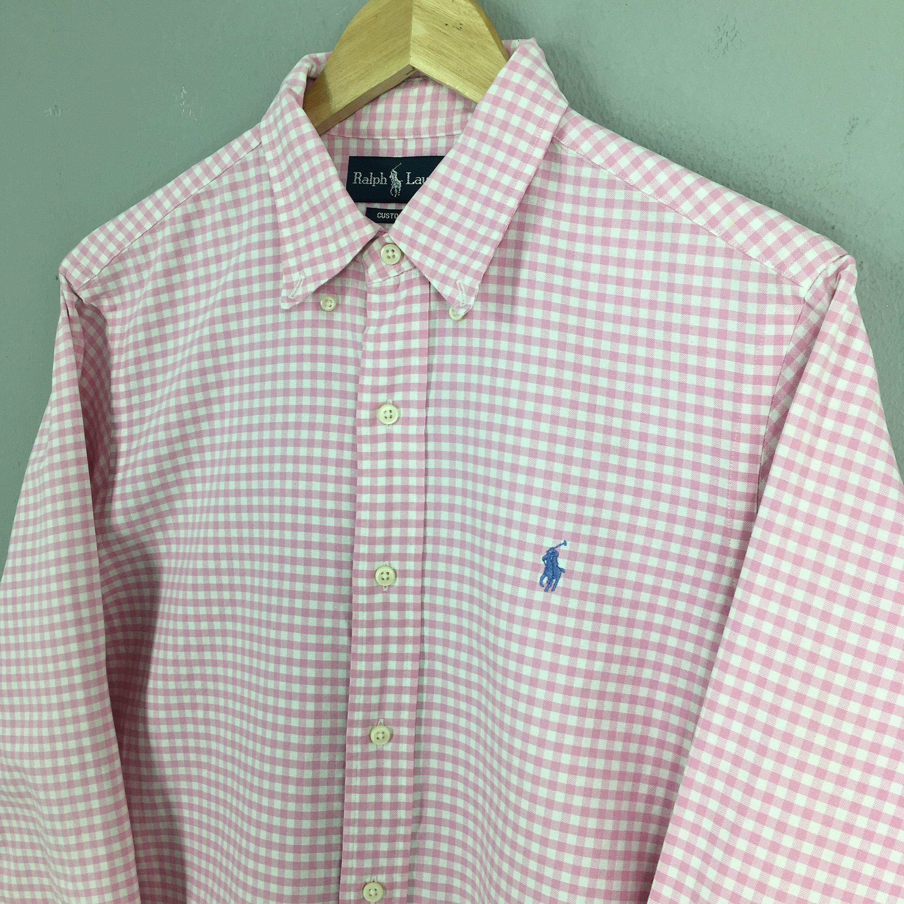 Ralph Lauren Vintage Ralph Lauren Pink Checkered Shirt Medium Size US M / EU 48-50 / 2 - 3 Thumbnail