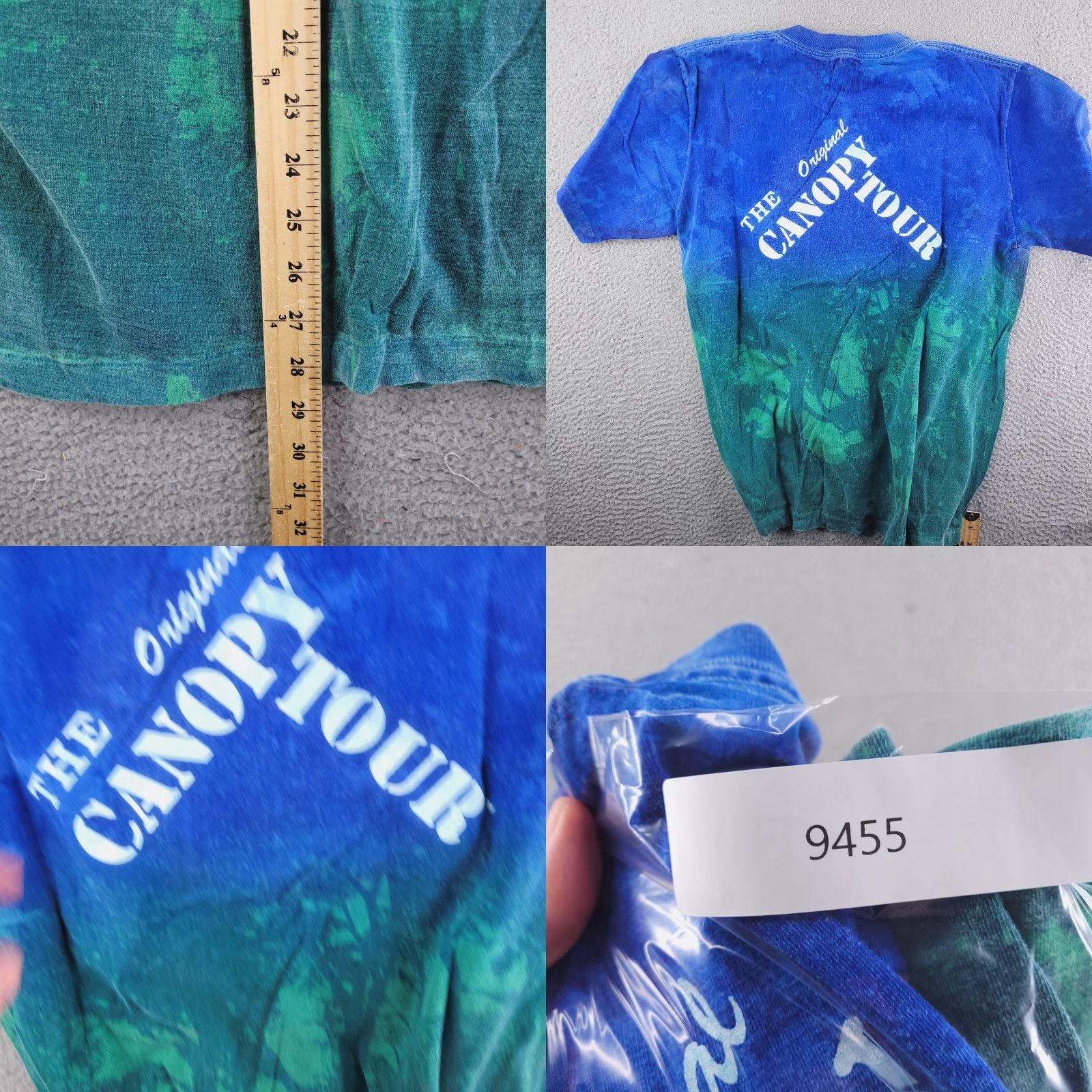 Vintage VINTAGE Canopy Tour Shirt Mens XL Blue Slim Save the Rainforest T-Shirt Short Sleeve Clothing Mens XL Blues Save the Rainforest Shirt Size US XL / EU 56 / 4 - 8 Thumbnail