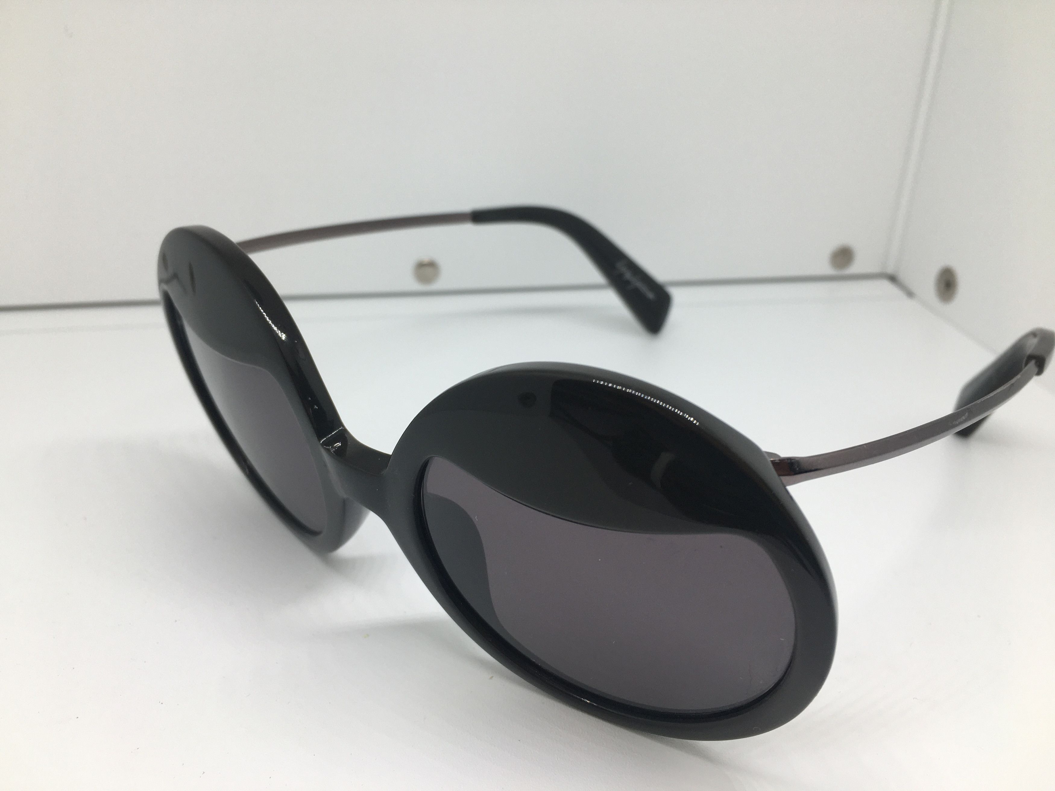Yohji Yamamoto Yohji Yamamoto YY5002 Maduro Round Sunglasses Frame Size ONE SIZE - 4 Thumbnail