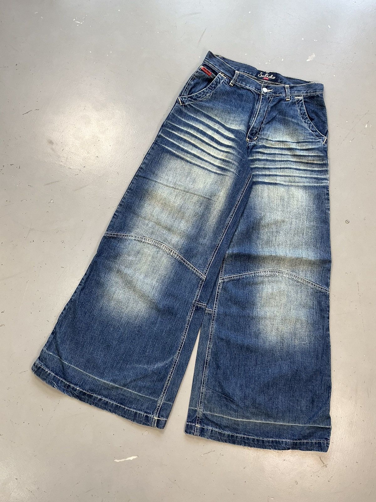 JNCO × Southpole × Vintage Vintage solido baggy fit SpellOut big pocket denim Size US 31 - 2 Thumbnail
