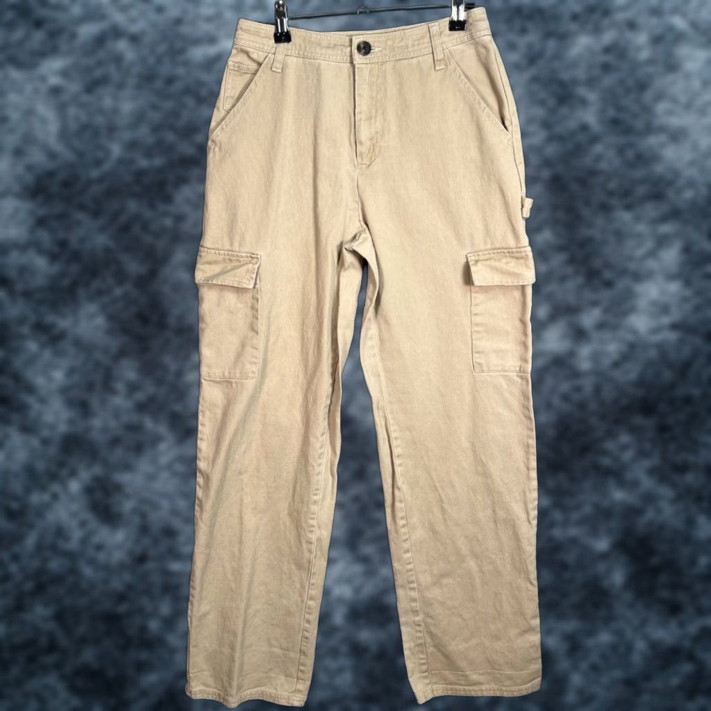 Sandy Liang Sandy Liang Cargo Pants Beige Cotton Size 0 Womens Pants Casual Utility Timeless Vintage Size 25" / US 0 / IT 36 - 1 Thumbnail