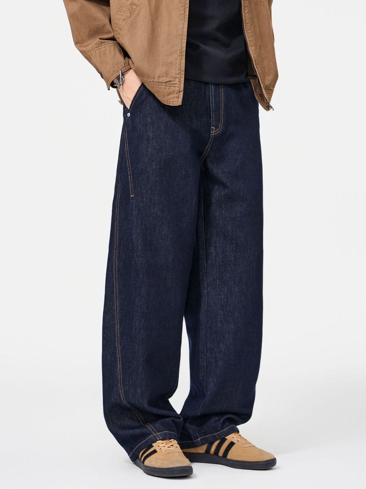 Japanese Brand American Cleanfit loose straight men's retro curved jeans Size US 32 / EU 48 - 1 Thumbnail