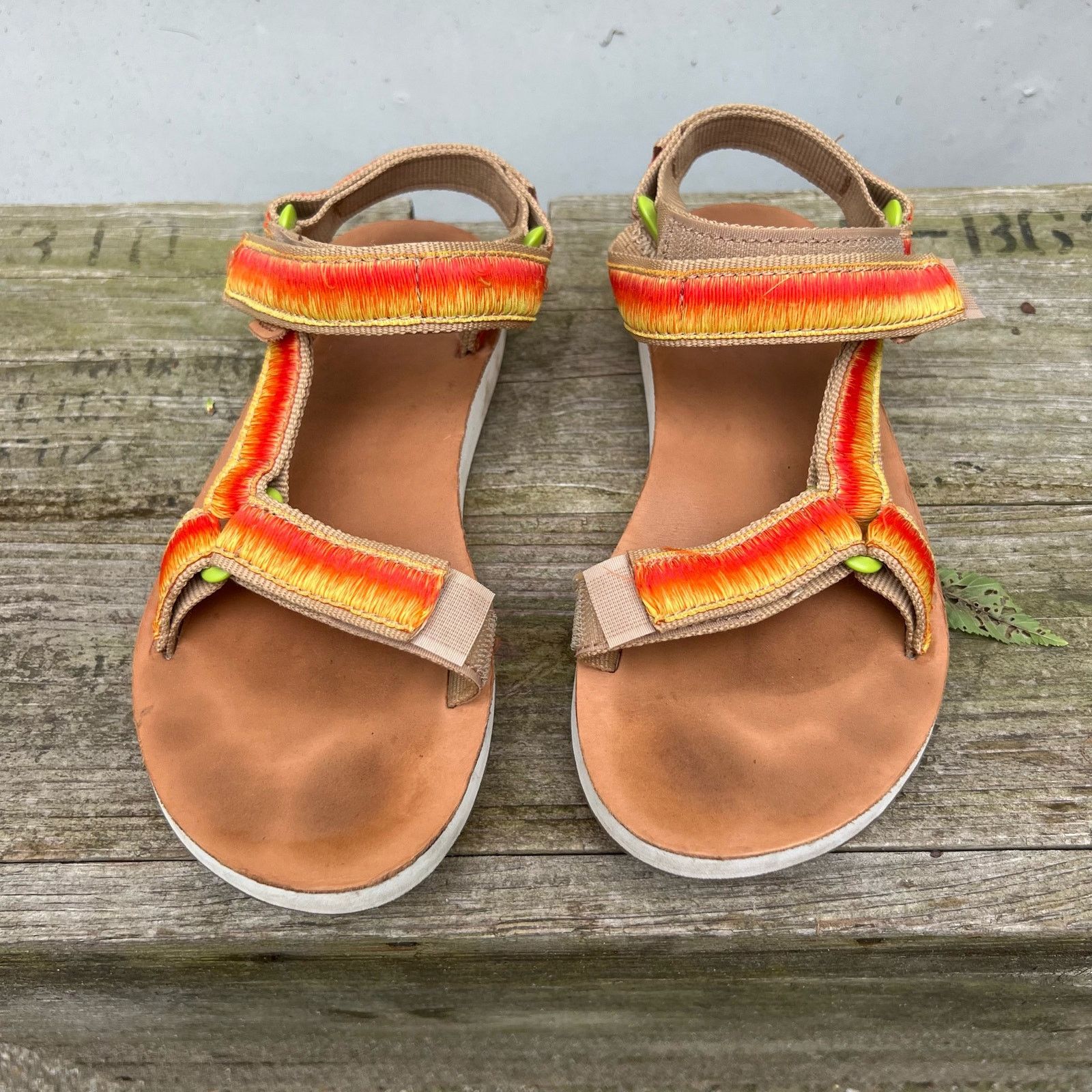Teva Teva Original Universal Obre Orange Yellow Strap Sandals 5 Size US 5 / IT 35 - 2 Thumbnail