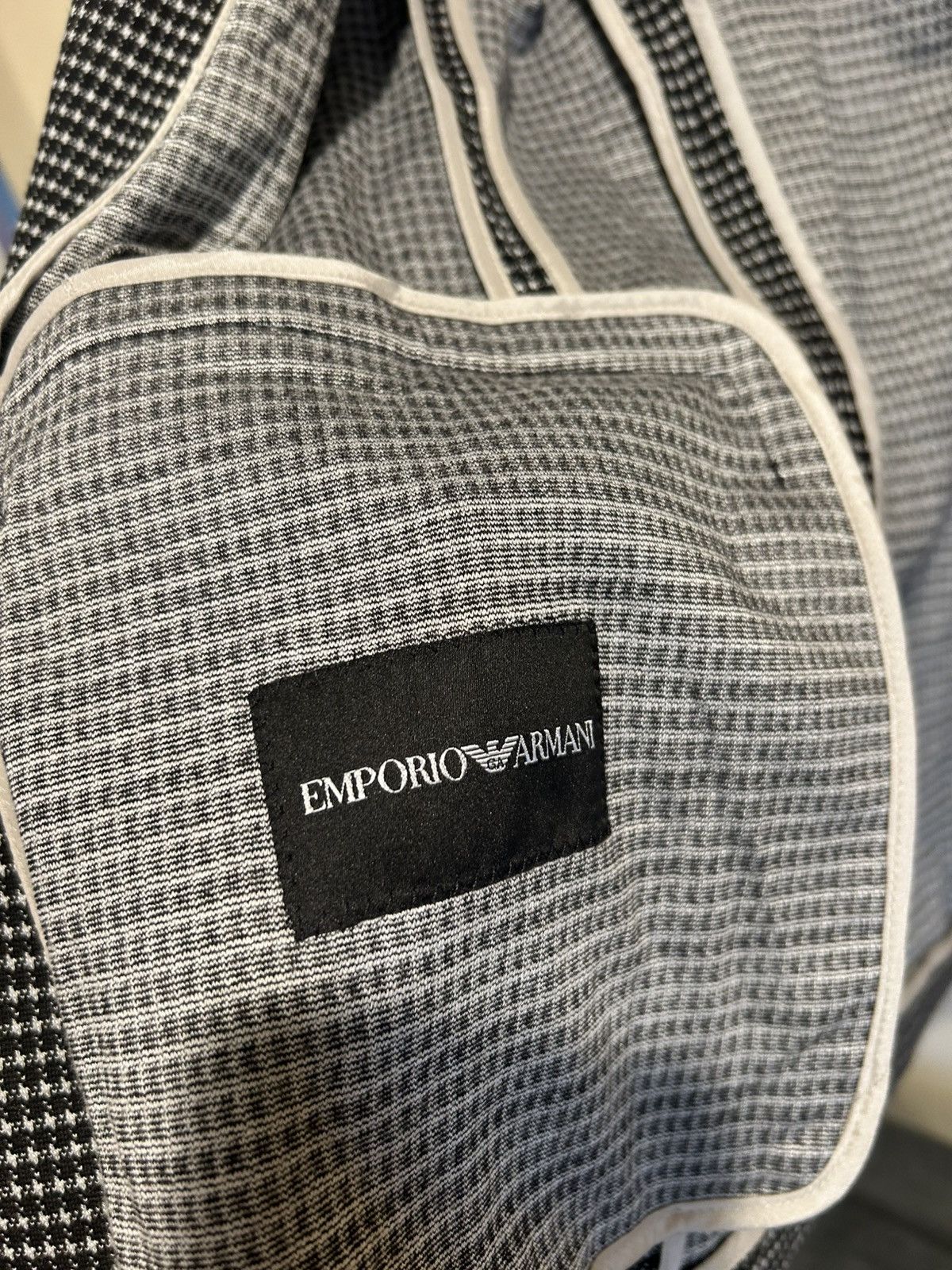 Emporio Armani Houndstooth Emporio Armani Blazer Size 42R - 3 Thumbnail