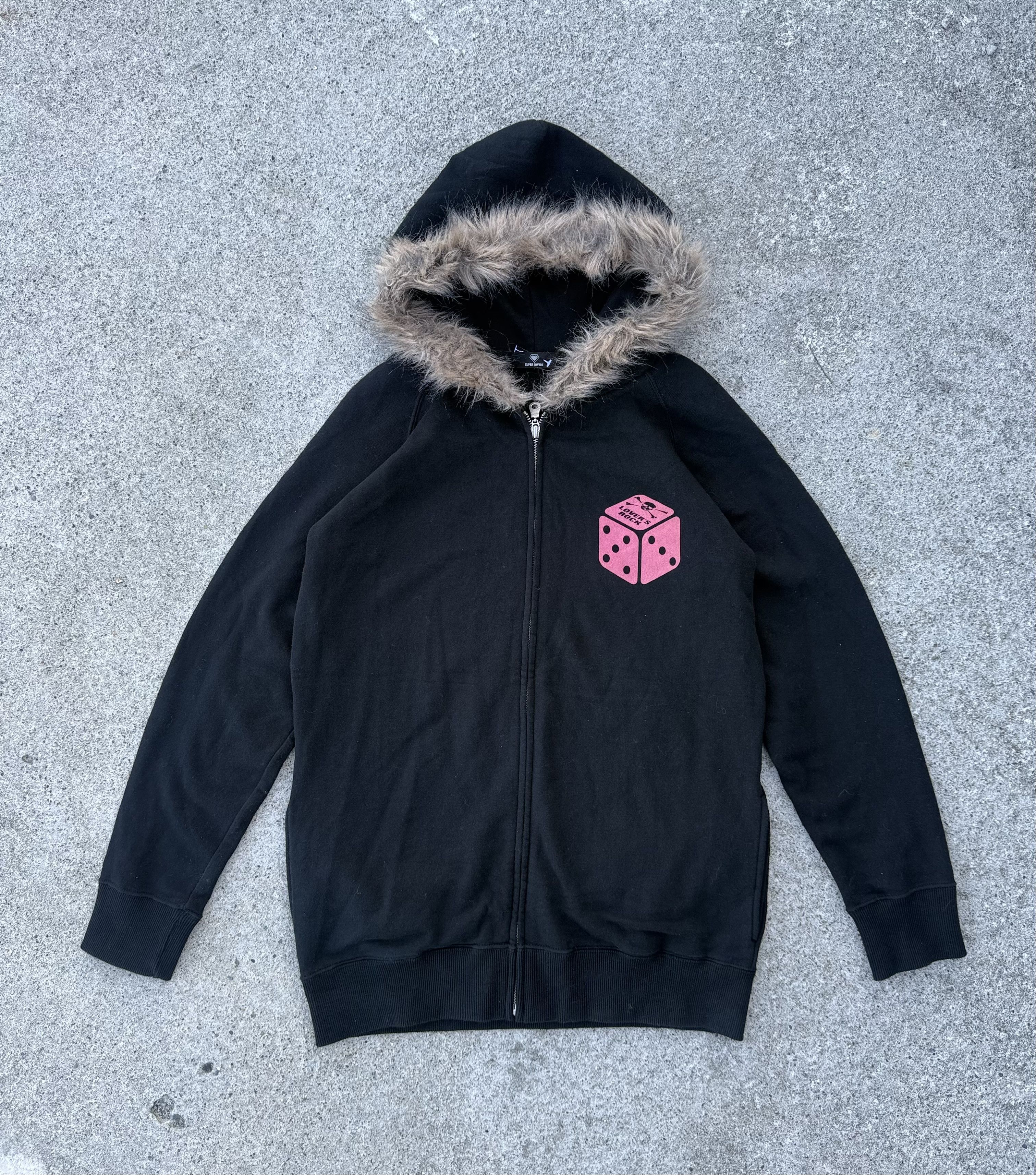 Super Lovers Super Lovers - Dice Punk Skull Fur Hoodie Size US M / EU 48-50 / 2 - 1 Thumbnail