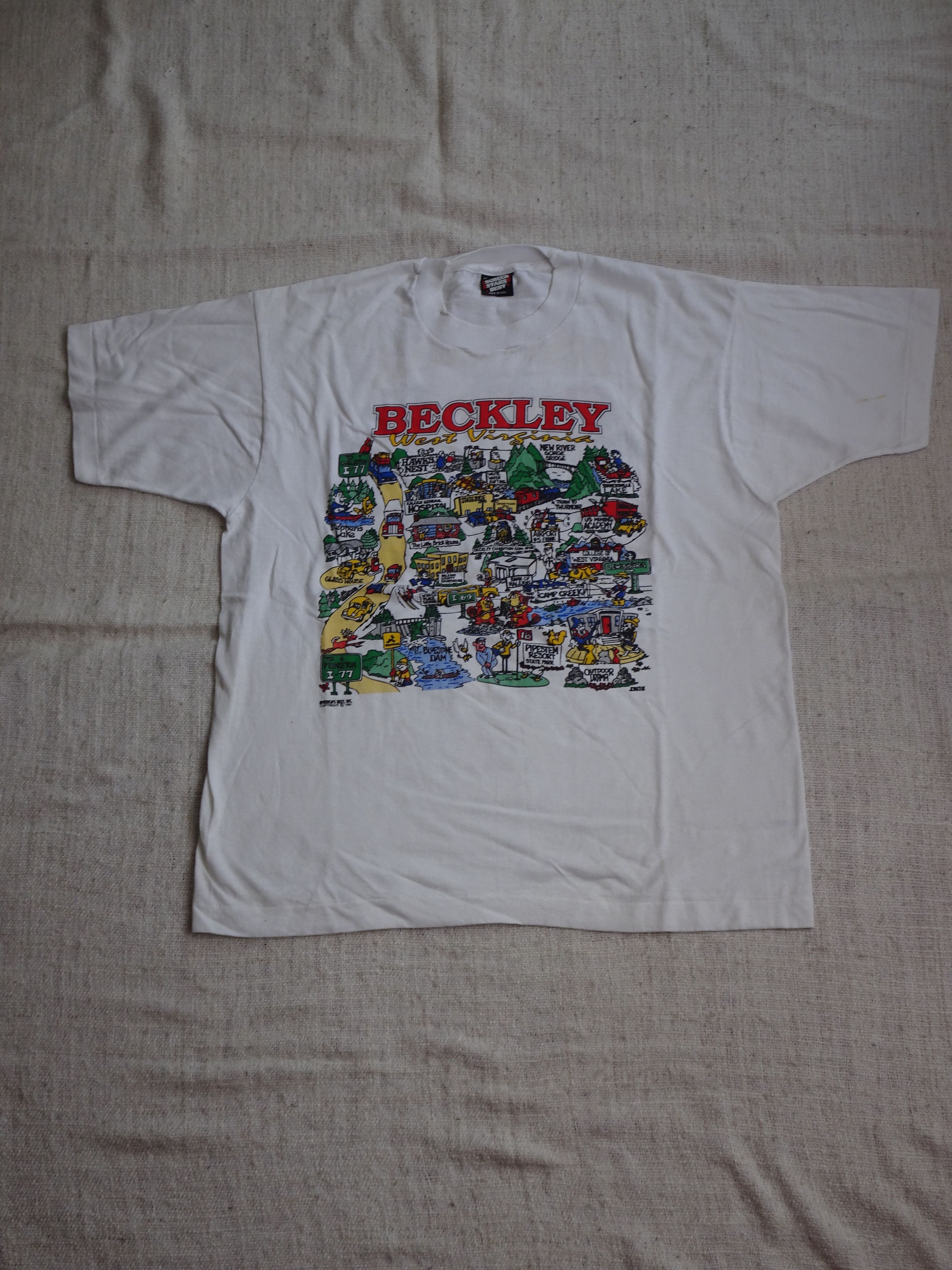 Other Vtg 90s Single Stitch Beckley WV Graphic Tee Size US XL / EU 56 / 4 - 1 Thumbnail