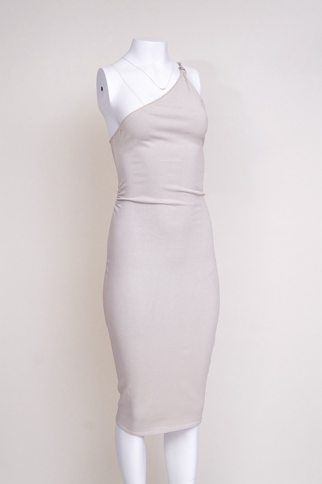 Gucci Gucci by Tom Ford S/S 2001 White Knit Asymmetric Strap Dress Size M / US 6-8 / IT 42-44 - 4 Thumbnail
