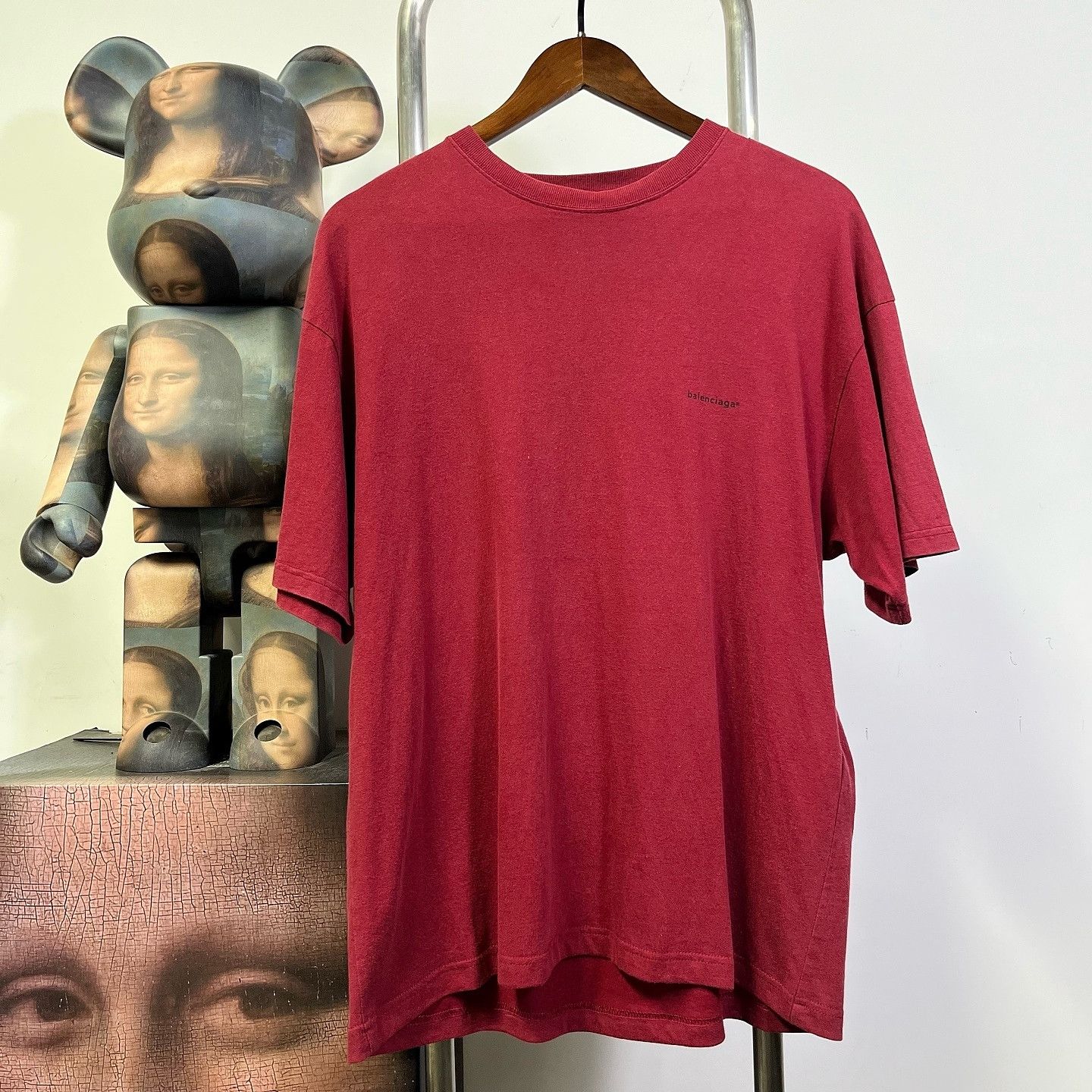 Balenciaga Balenciaga Red Logo T-Shirt Size XS Size US XS / EU 42 / 0 - 1 Thumbnail