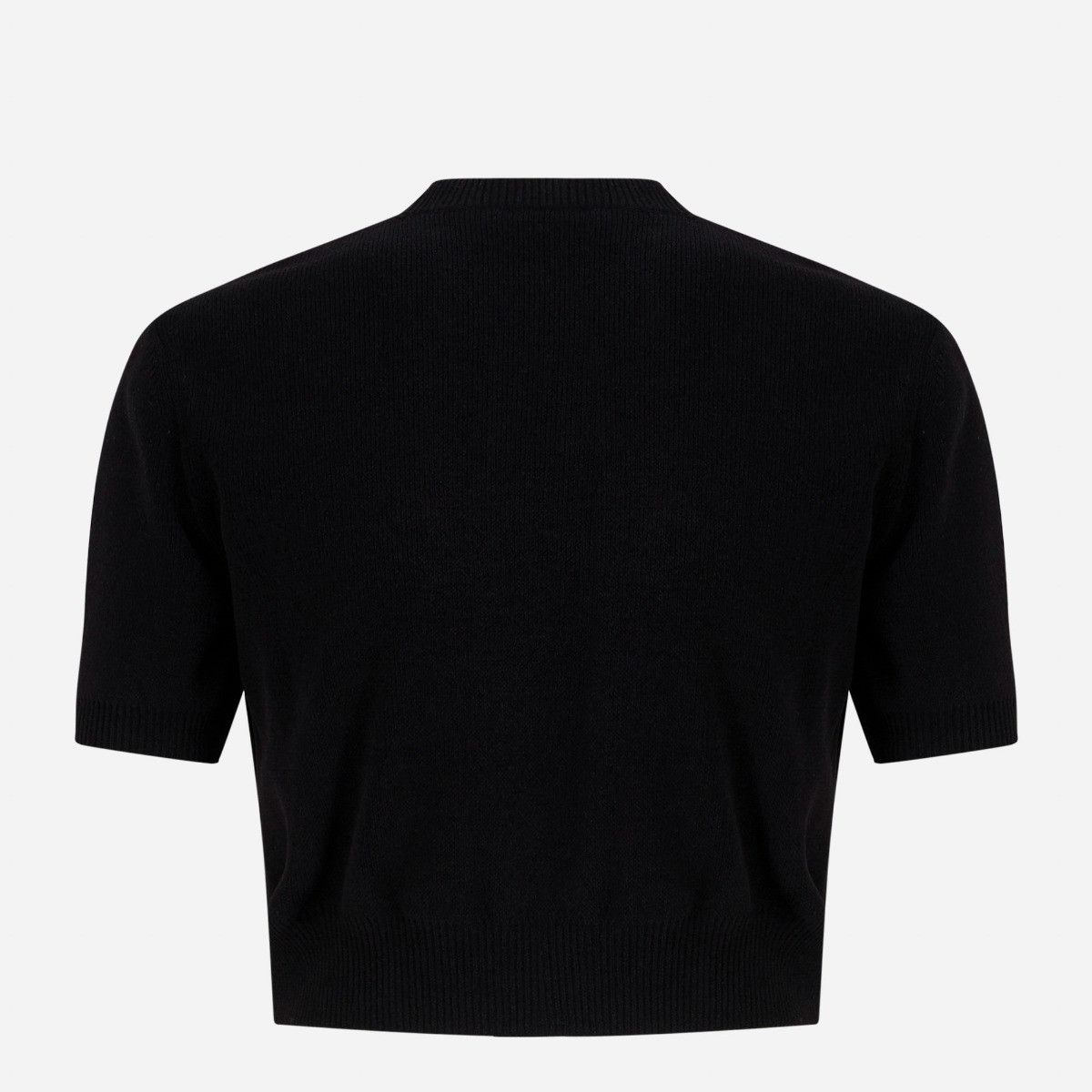 Alexander Wang o1s22i1n0225 Logo Embossed Crop Top in Black Size XS / US 0-2 / IT 36-38 - 3 Thumbnail