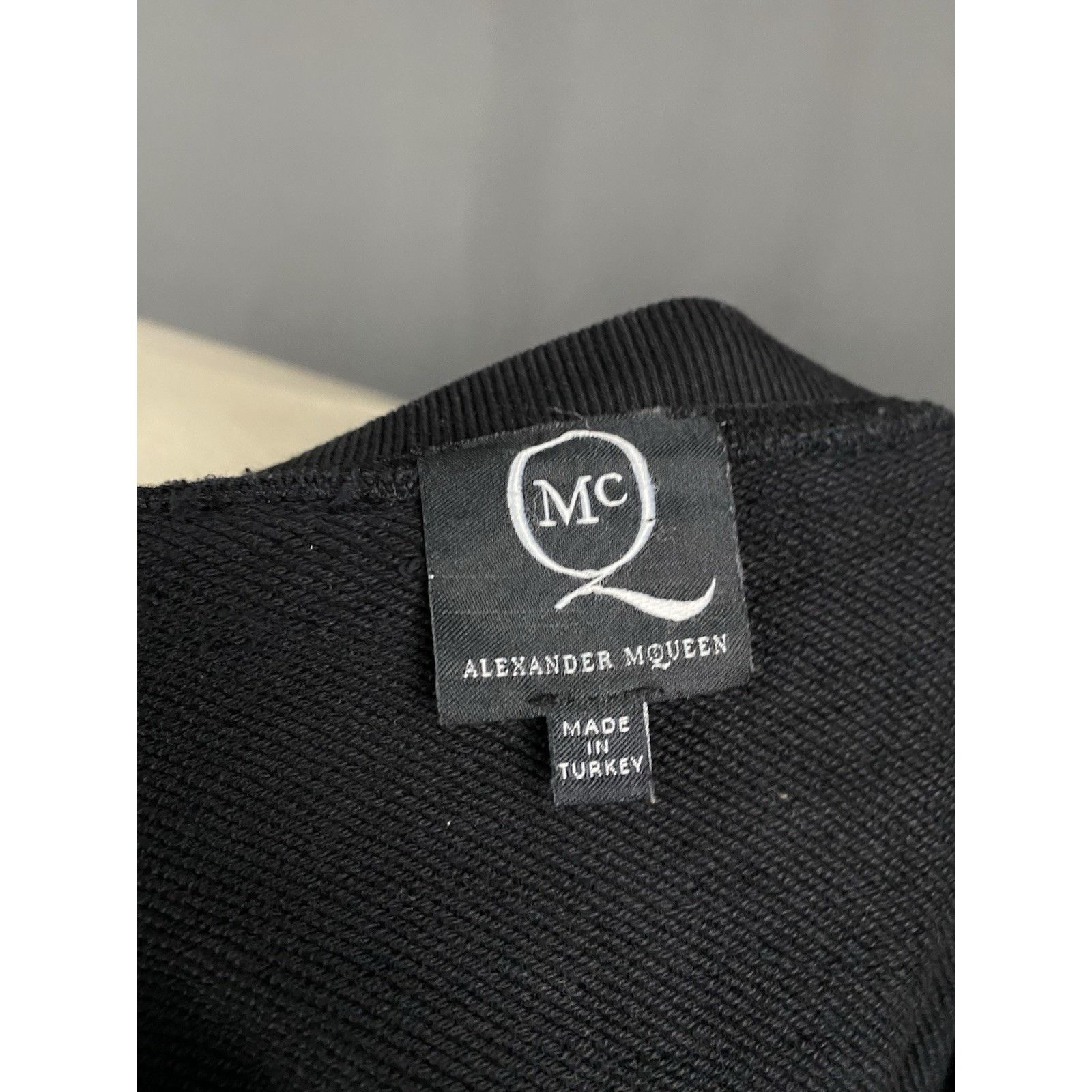 Alexander McQueen Alexander McQueen Big Logo Men's Black Crewneck Sweater Size Size US L / EU 52-54 / 3 - 9 Thumbnail