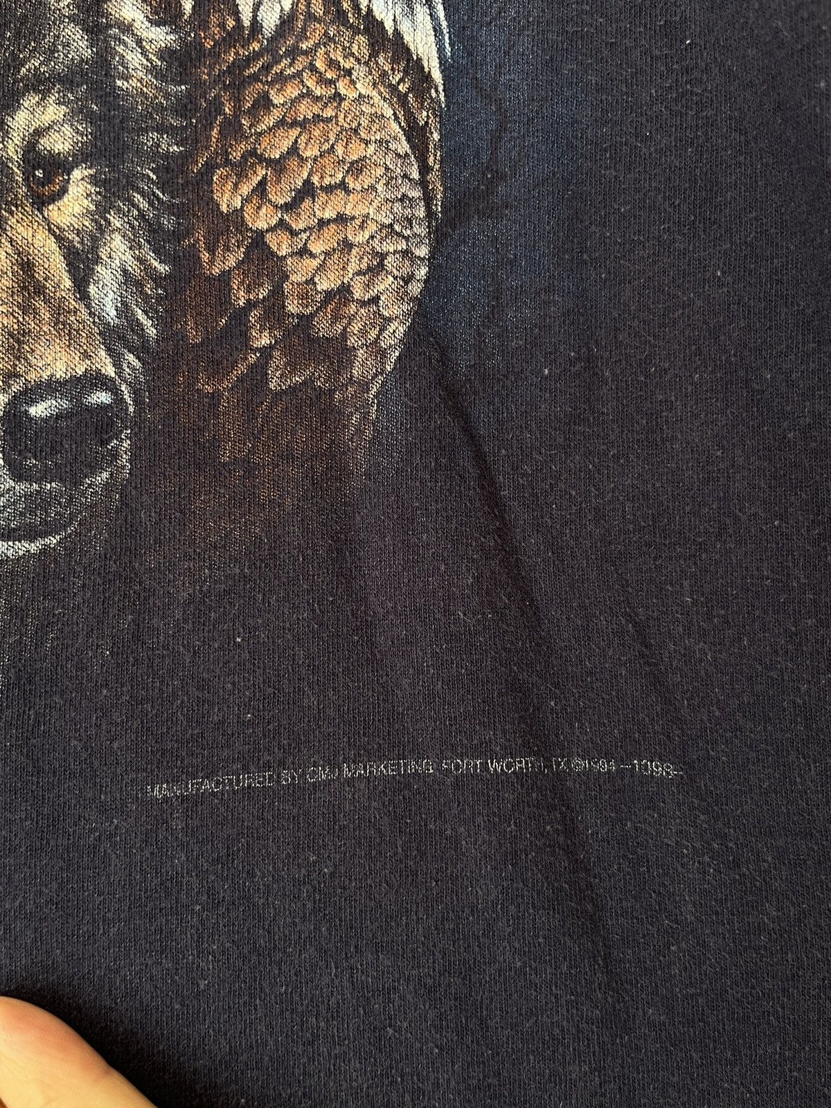 Vintage 1996 Vintage American Heritage Eagle Bear Wolf Single Stitch Size US M / EU 48-50 / 2 - 5 Thumbnail