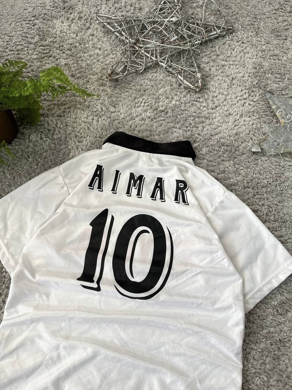 Vintage Soccer Jersey T-Shirt Aimar #10 Streetwear Vintage Blockcore Size US S / EU 44-46 / 1 - 5 Thumbnail