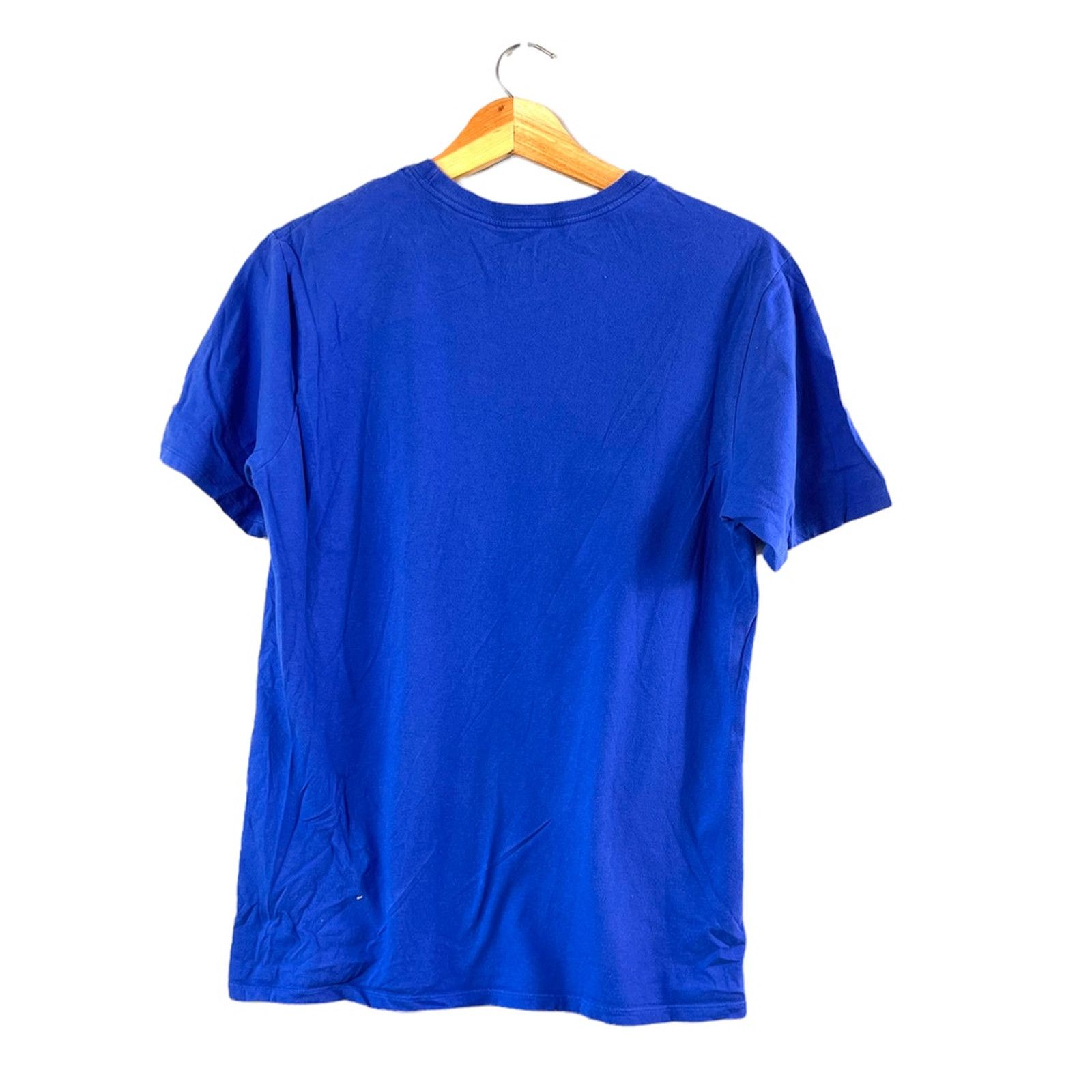 Nike Men's Blue Solid The Nike T-Shirt M Size US M / EU 48-50 / 2 - 2 Thumbnail