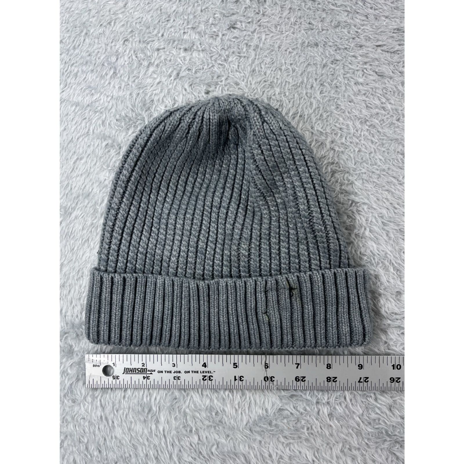Vintage Beanie Toque Womens One Size Gray Double Knit Lined Polyester Blend Ski Outdoors Size ONE SIZE - 3 Thumbnail