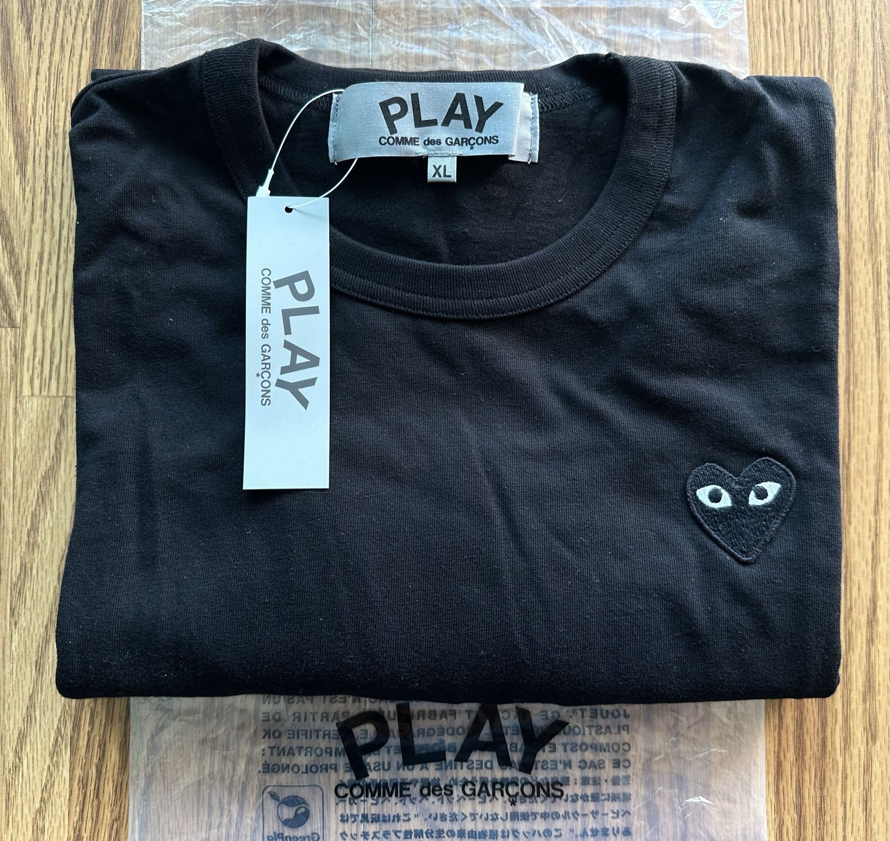 Comme des Garcons PLAY Graphic Heart Long-Sleeve Tee Size US XL / EU 56 / 4 - 1 Thumbnail