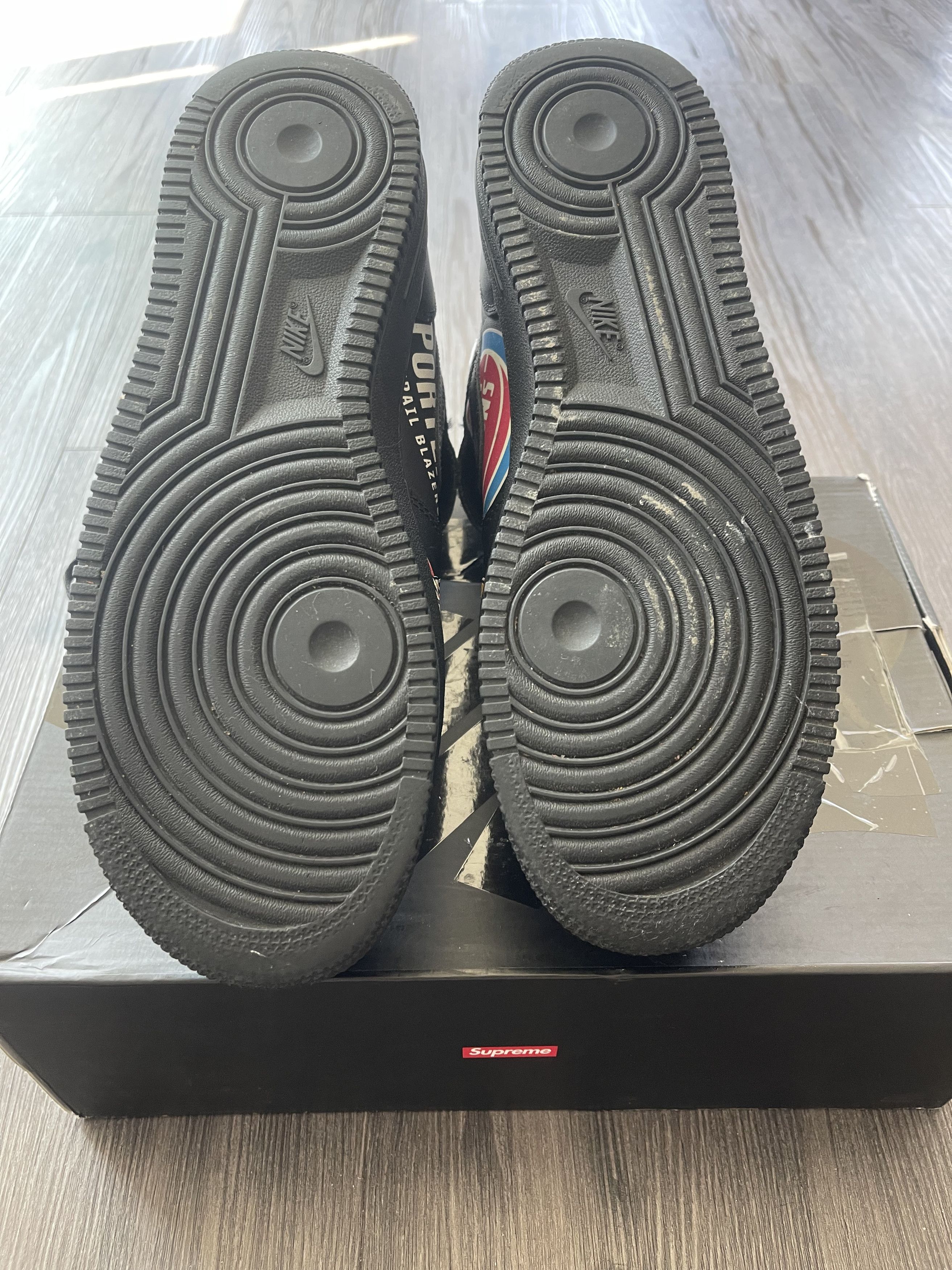 Supreme Nike Supreme x NBA x Air Force 1 07 Mid Black Size US 9.5 / EU 42-43 - 4 Thumbnail