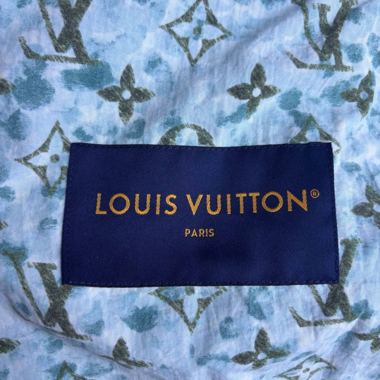 Louis Vuitton Louis Vuitton Blue Logo Print Hooded Jacket Size US L / EU 52-54 / 3 - 5 Thumbnail