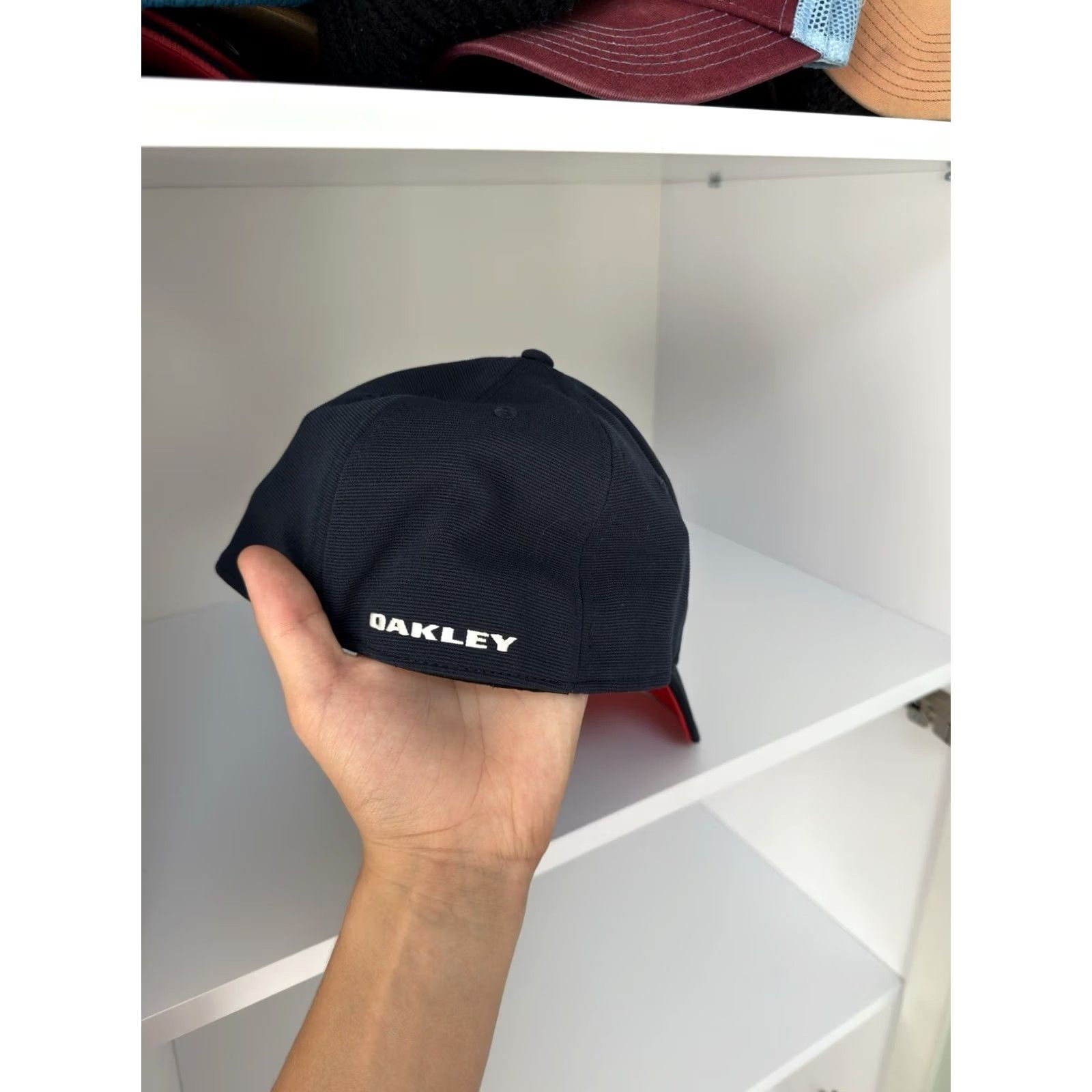 Oakley VINTAGE Oakley USA logo Cap Men L Blue Baseball Cap Size ONE SIZE - 6 Thumbnail