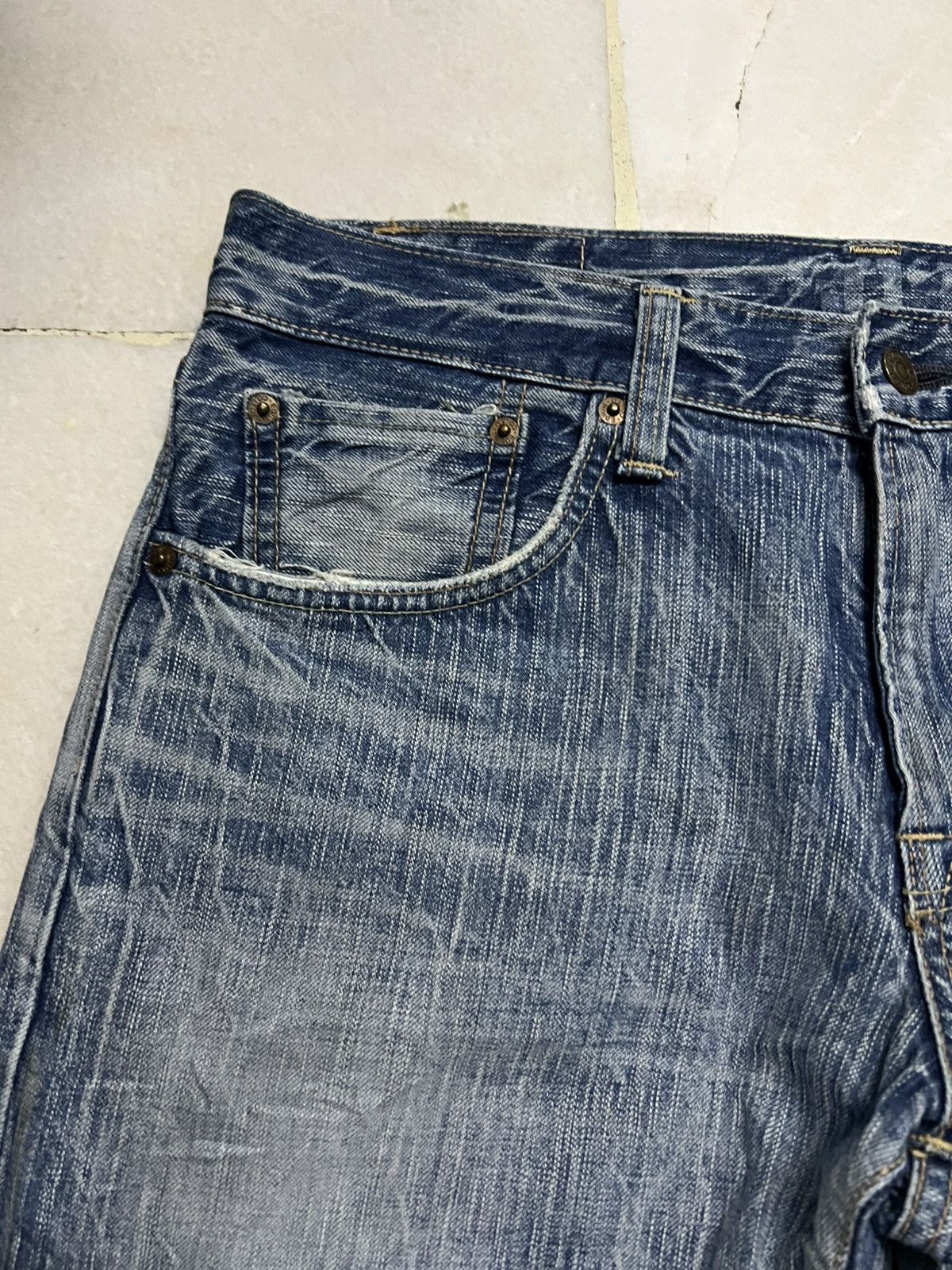Japanese Brand 💥Rare💥Edwin 503 Honeycomb Faded Jean Very Rare Size US 34 / EU 50 - 8 Thumbnail